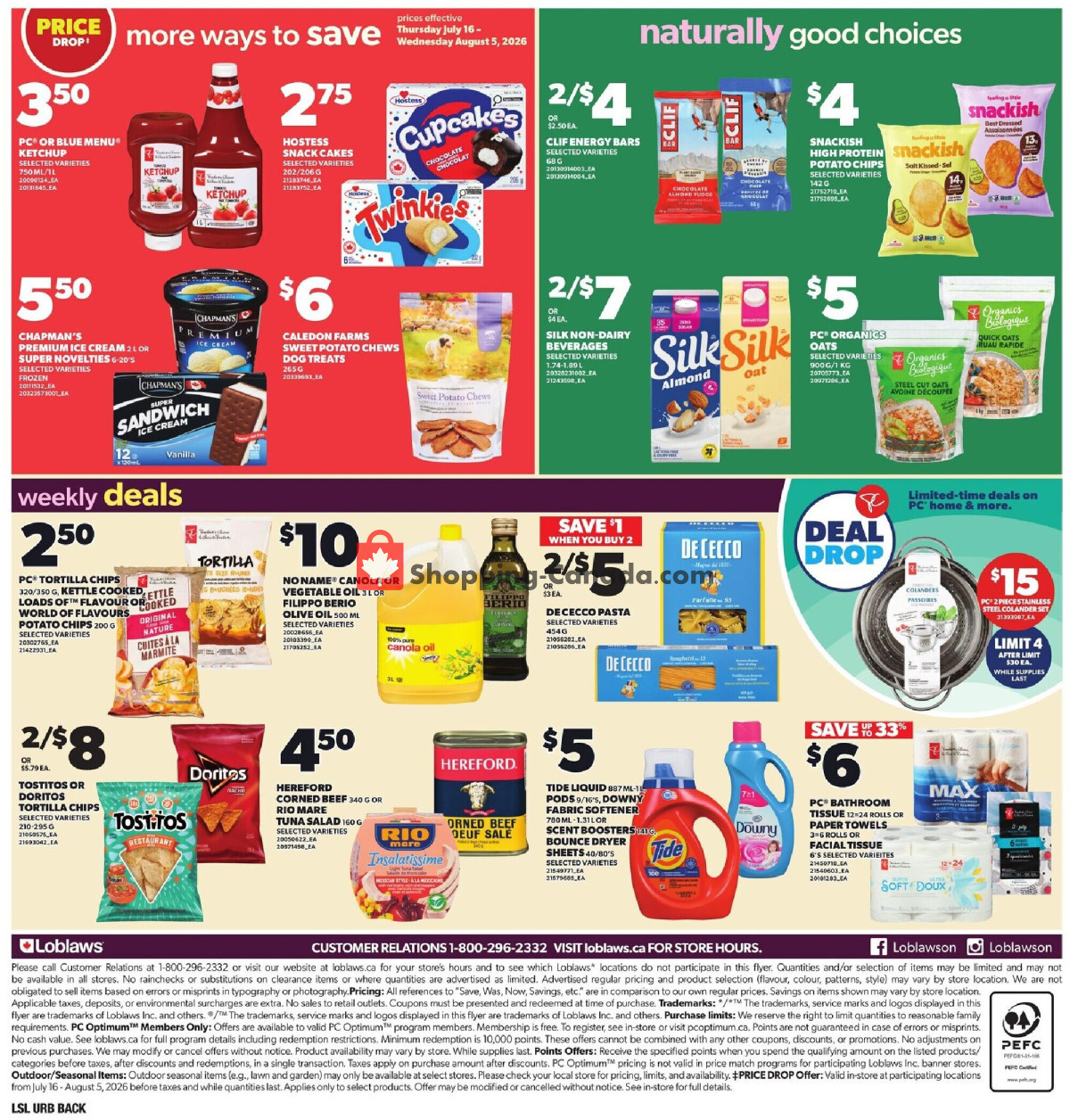 Loblaws flyer from Thursday July 23, 2026 to Wednesday July 29, 2026 - page 8