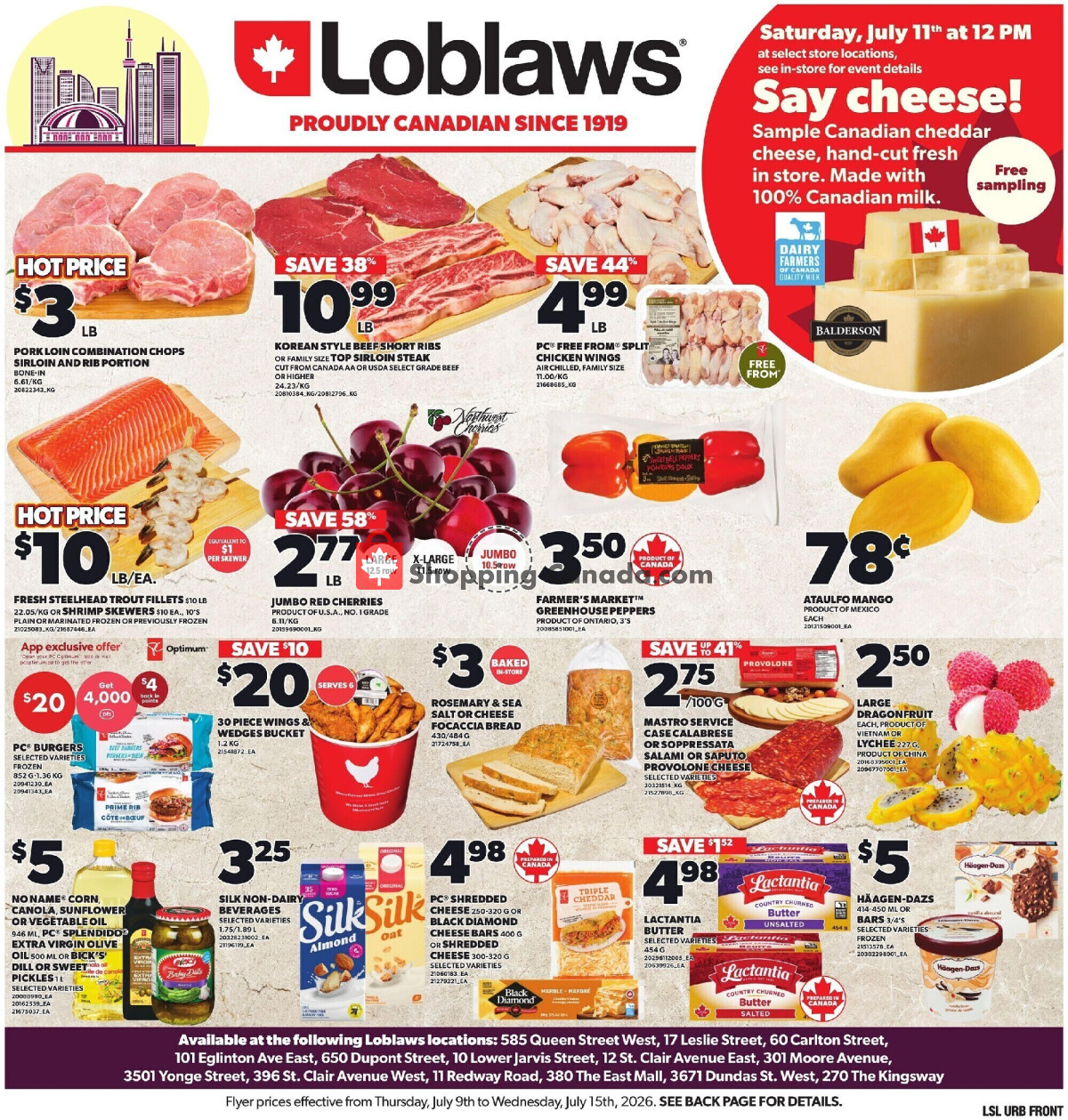 Loblaws flyer from Thursday July 9, 2026 to Wednesday July 15, 2026 - page 9
