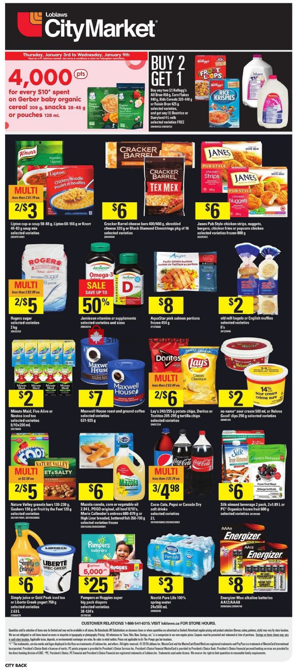 Loblaws flyer from Thursday January 3, 2019 to Wednesday January 9, 2019 - page 16