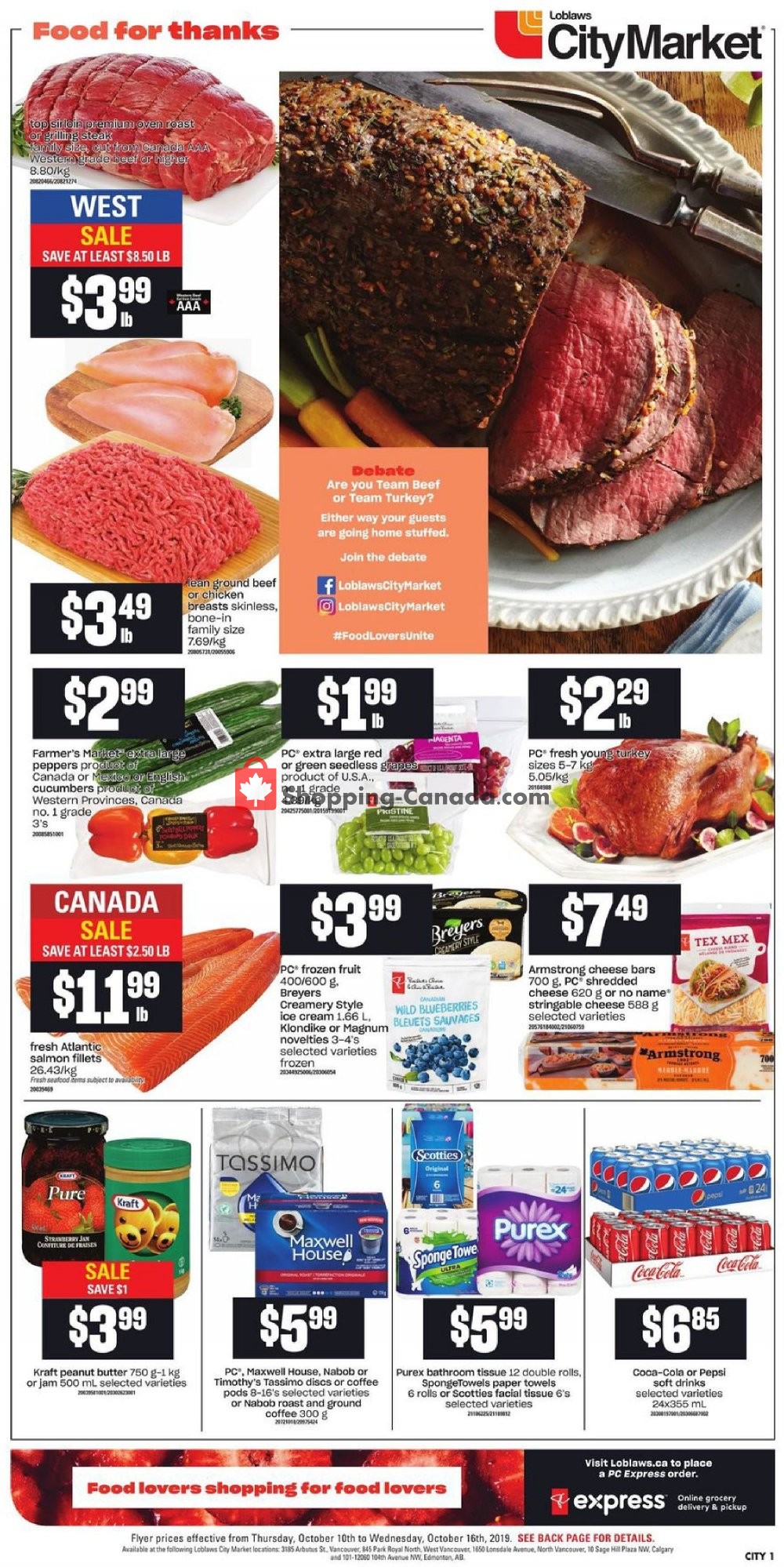 Loblaws flyer from Thursday October 10, 2019 to Wednesday October 16, 2019 - page 3