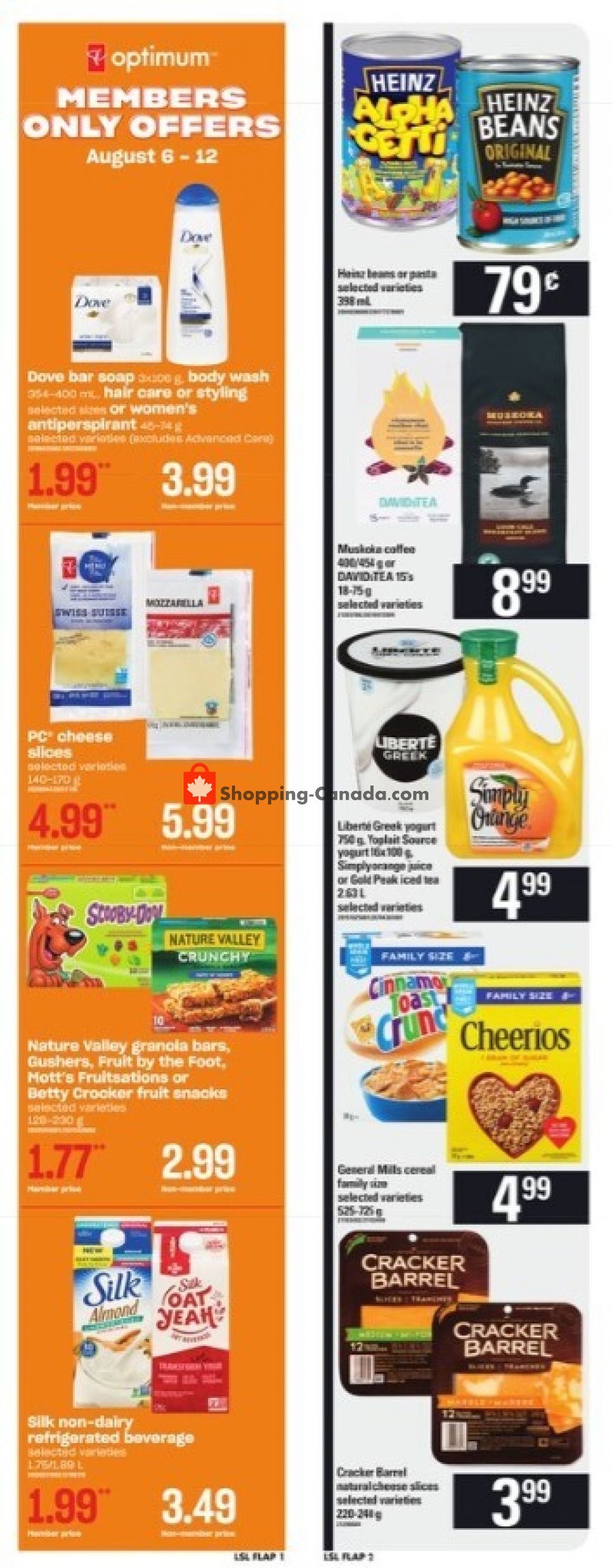 Loblaws flyer from Thursday August 6, 2020 to Wednesday August 12, 2020 - page 1