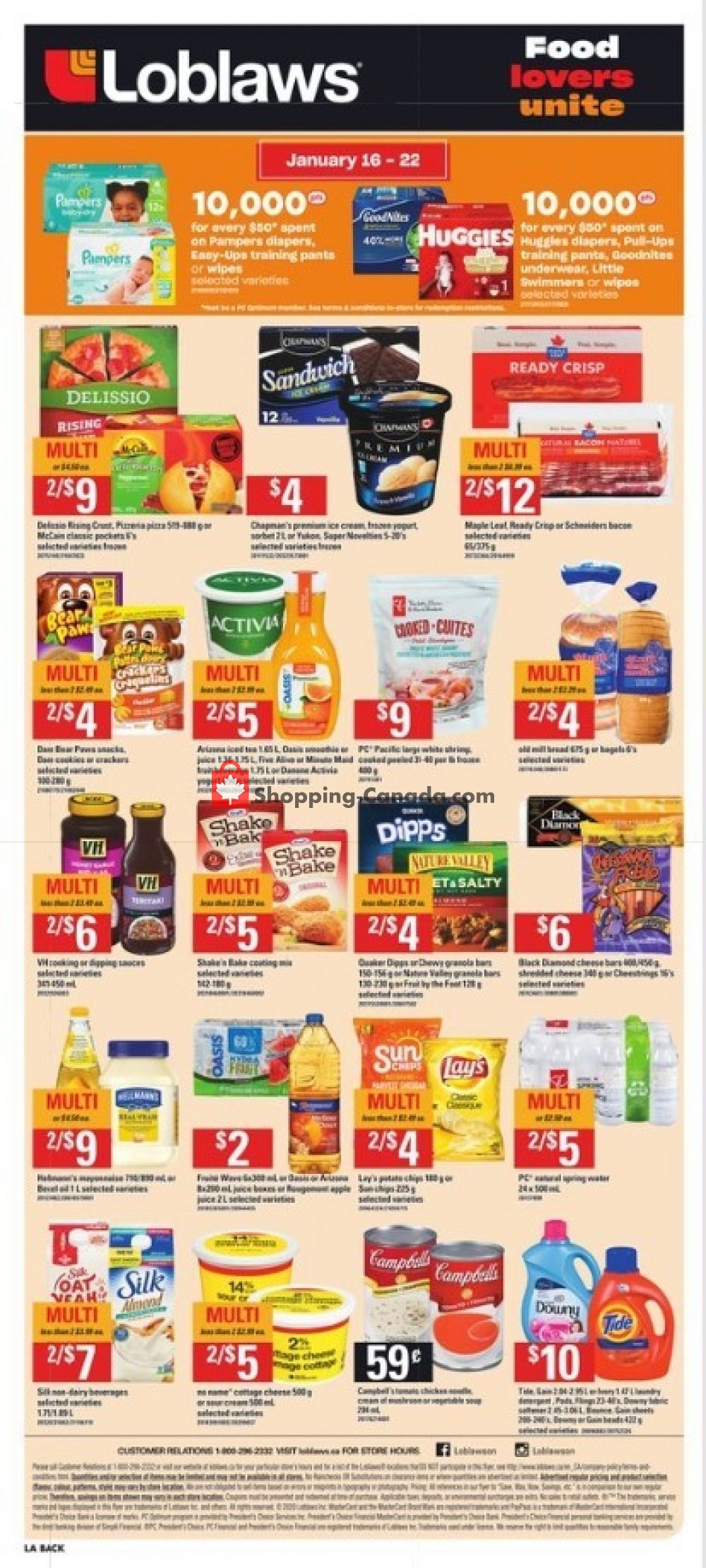 Loblaws flyer from Thursday January 16, 2020 to Wednesday January 22, 2020 - page 16