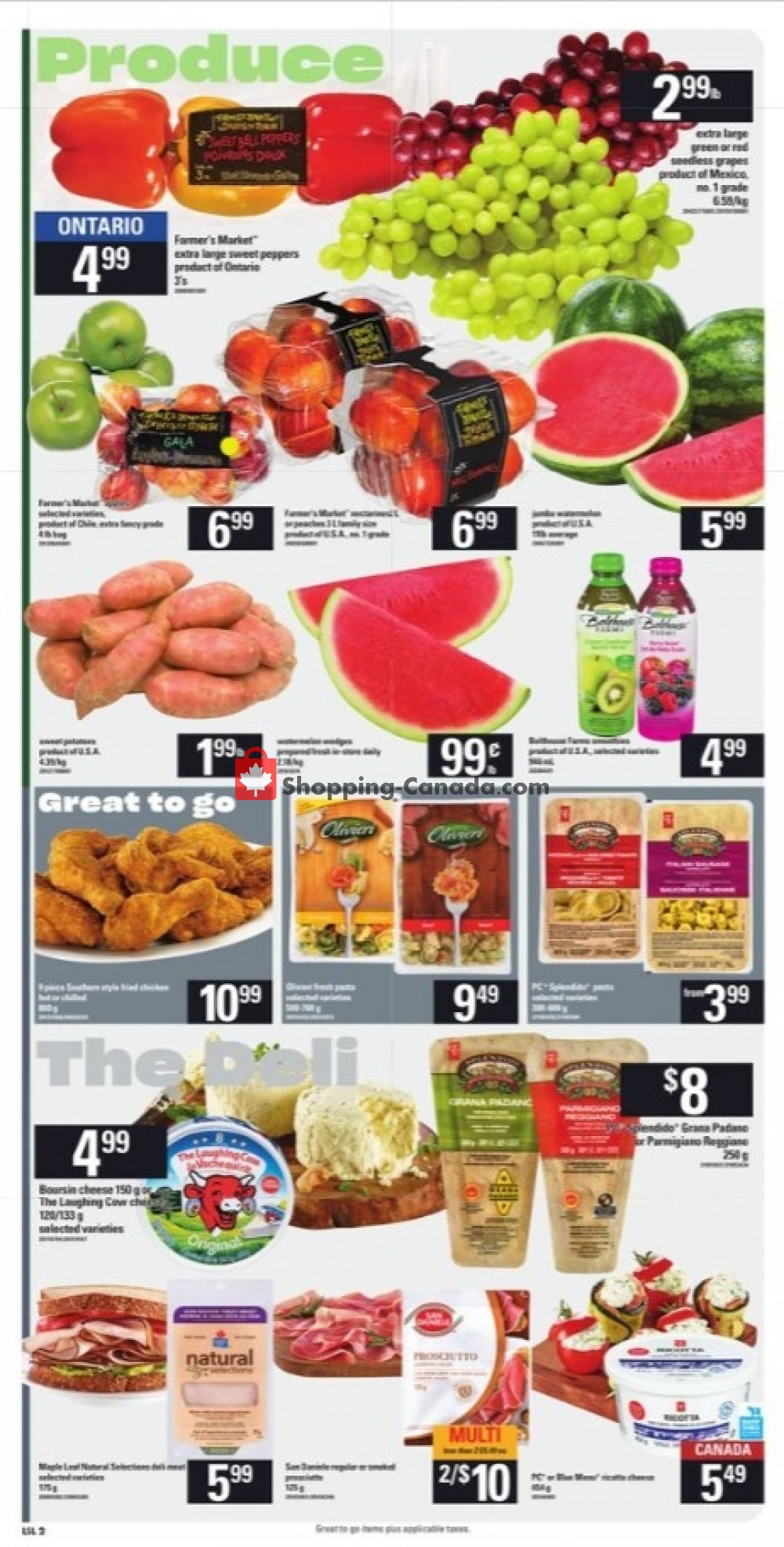 Loblaws Canada, flyer (Food Lovers Unit) July 2 July 8, 2020