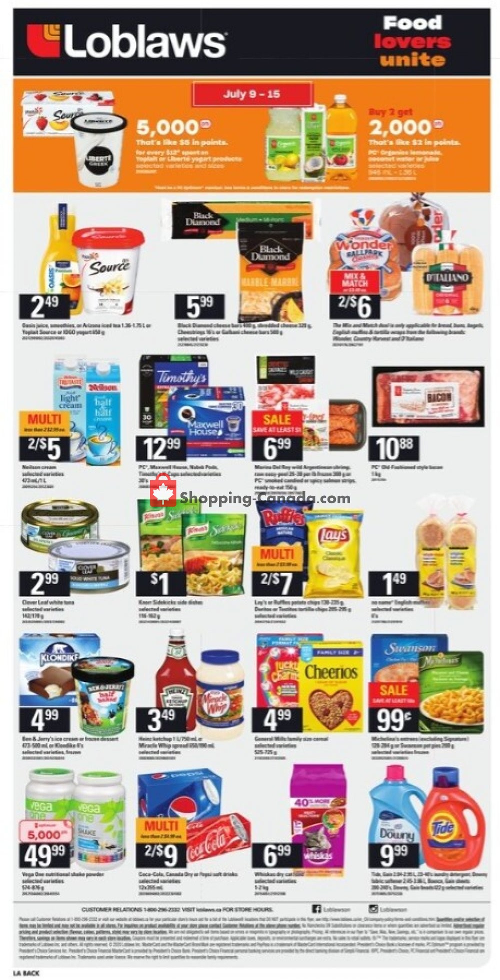 Loblaws flyer from Thursday July 9, 2020 to Wednesday July 15, 2020 - page 2