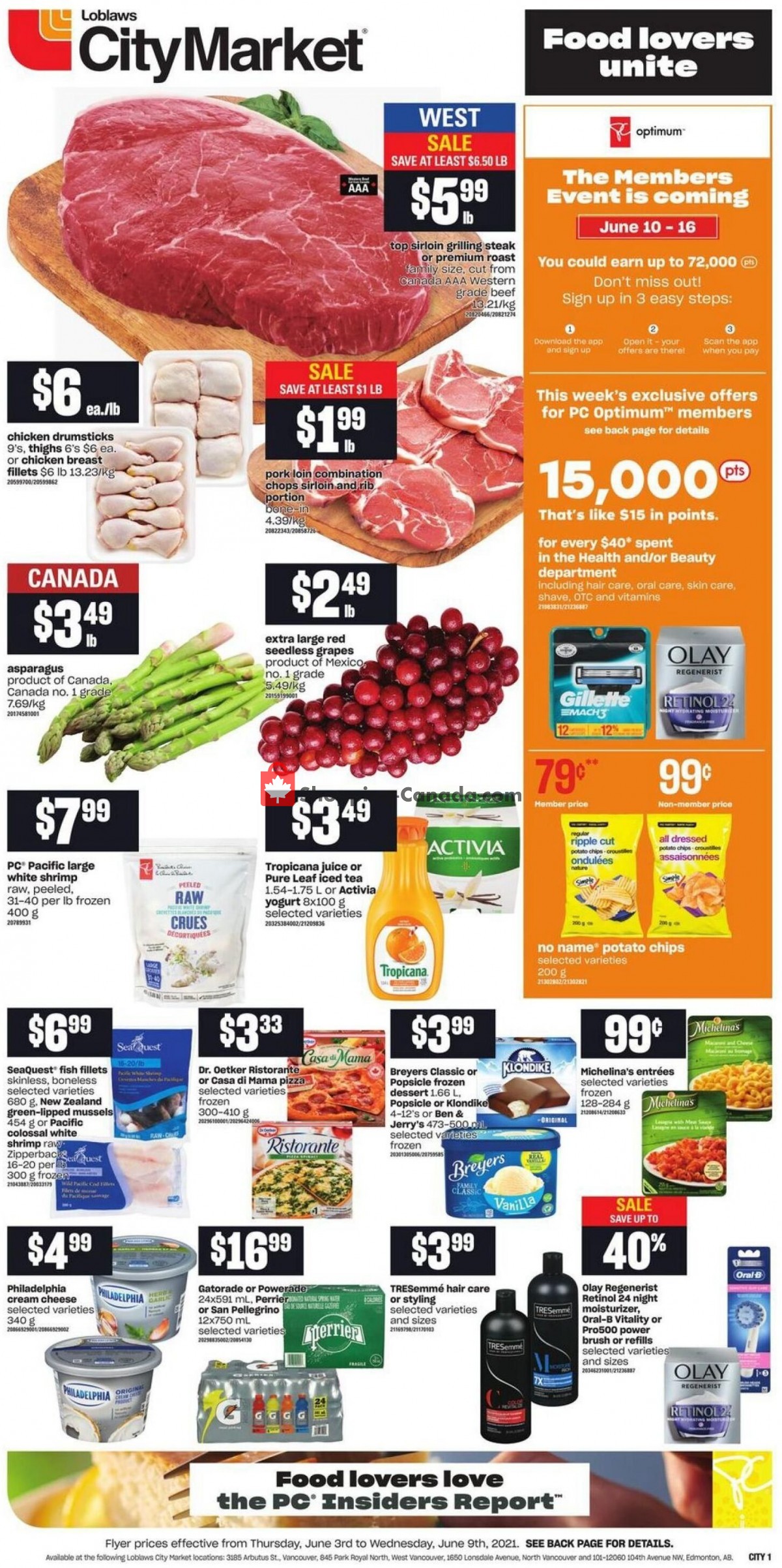 Loblaws flyer from Thursday June 3, 2021 to Wednesday June 9, 2021 - page 1