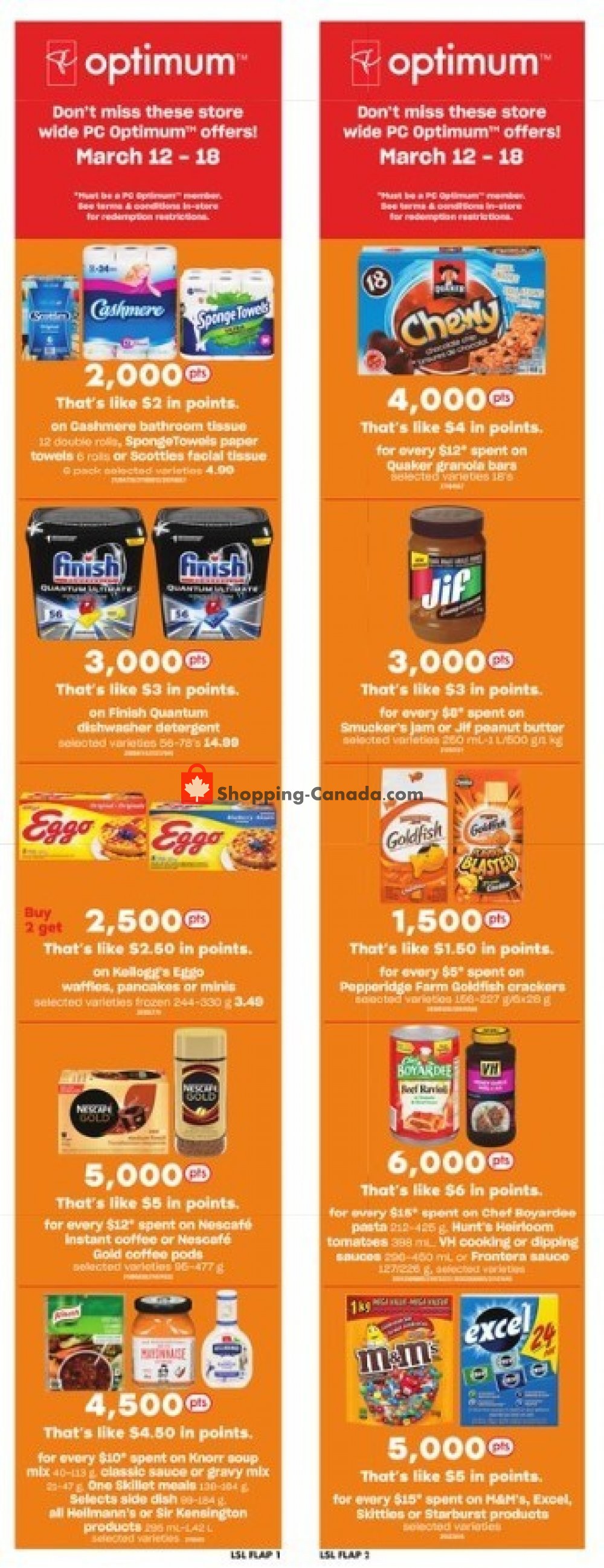 Loblaws Canada, flyer (Food Lovers Unit) March 12 March 18, 2020