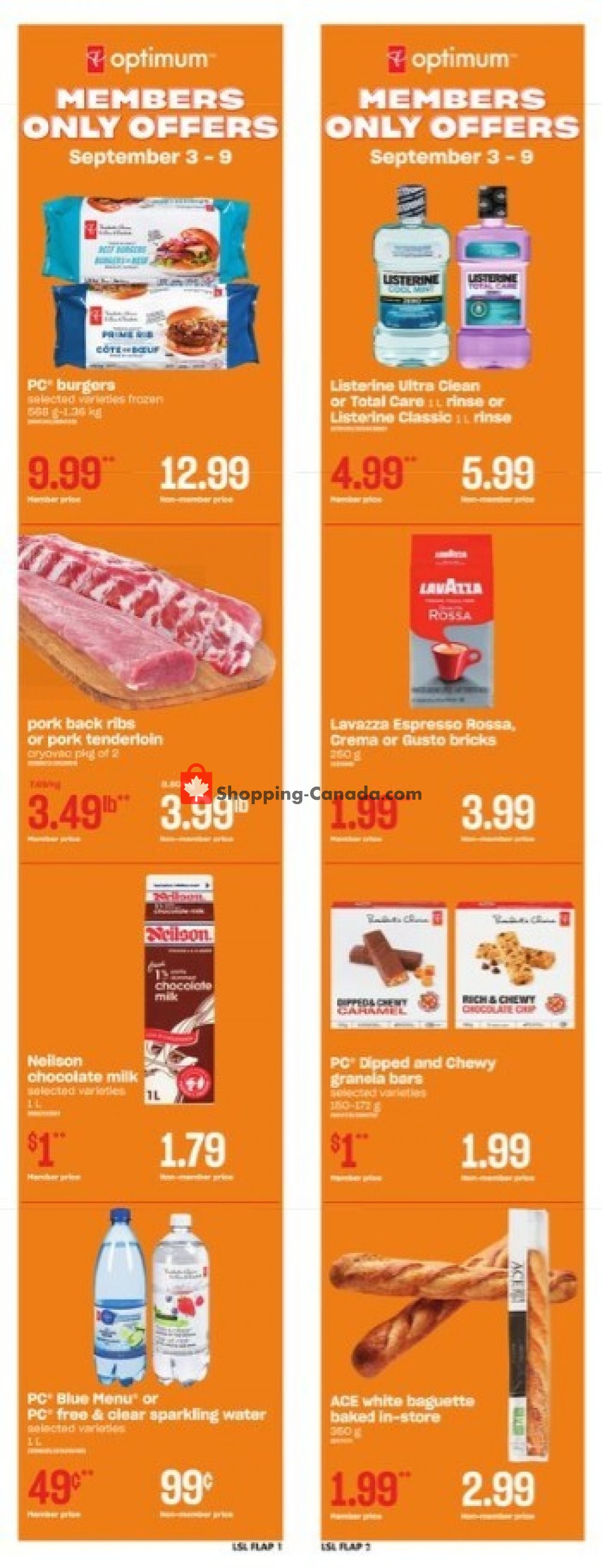 Loblaws Canada, flyer (Food Lovers Unit) September 3 September 9