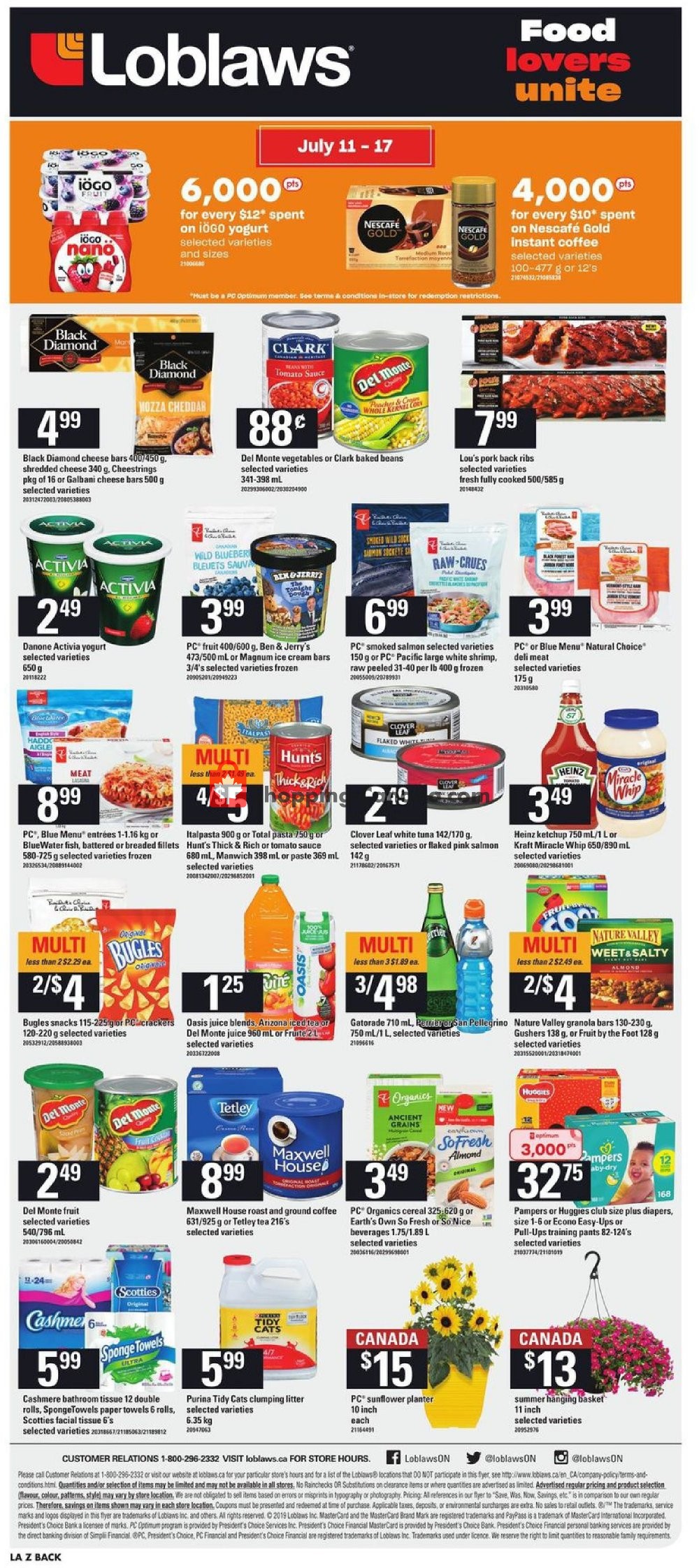 Loblaws flyer from Thursday July 11, 2019 to Wednesday July 17, 2019 - page 16