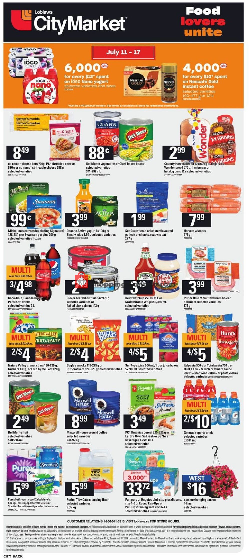 Loblaws flyer from Thursday July 11, 2019 to Wednesday July 17, 2019 - page 13