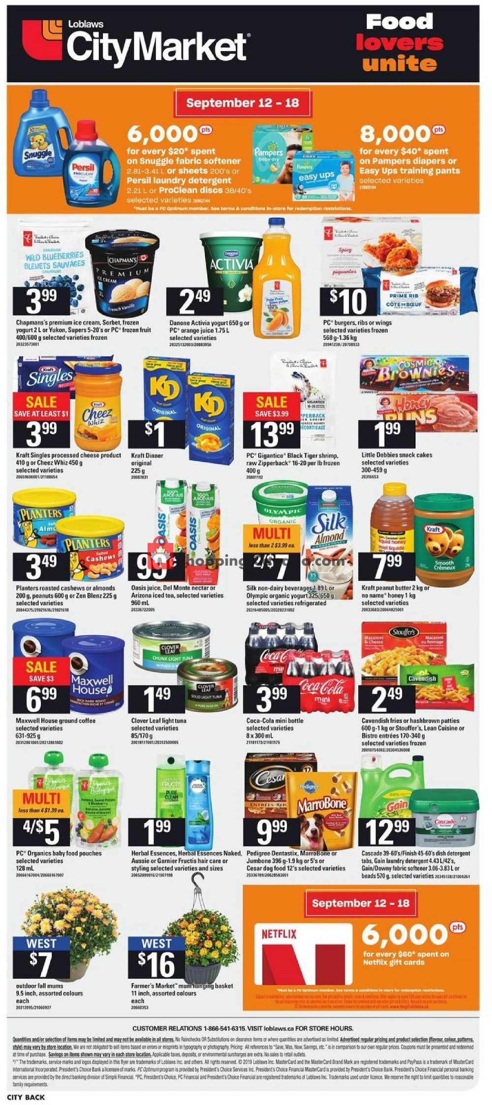 Loblaws flyer from Thursday September 12, 2019 to Wednesday September 18, 2019 - page 14