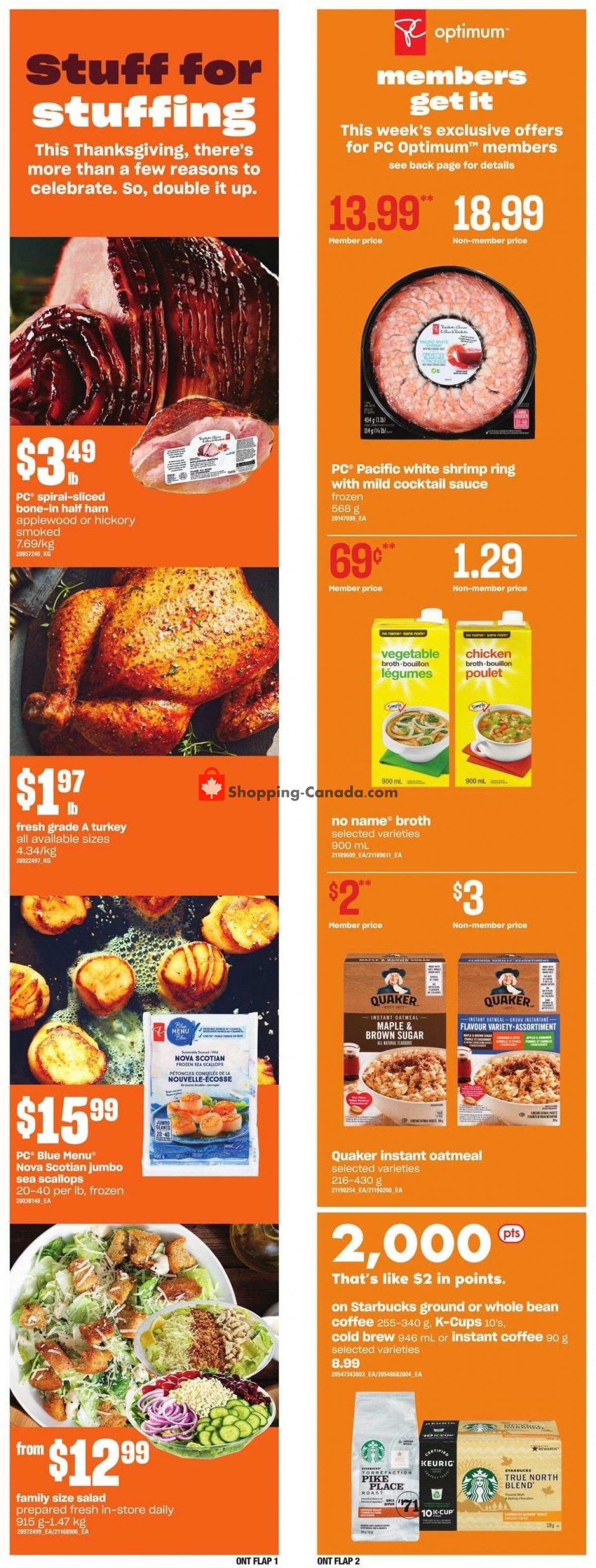 Loblaws flyer from Thursday October 7, 2021 to Wednesday October 13, 2021 - page 1