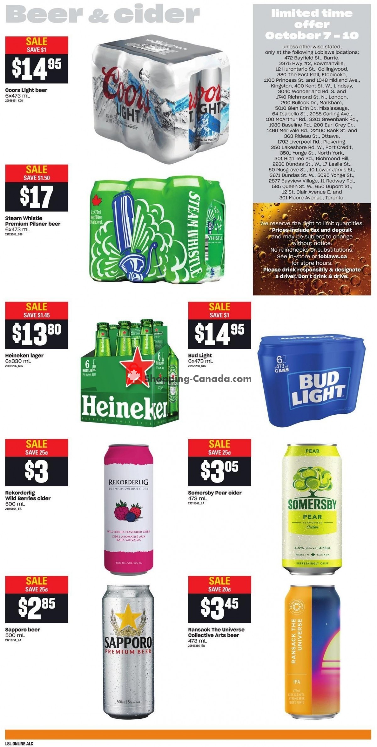 Loblaws flyer from Thursday October 7, 2021 to Wednesday October 13, 2021 - page 12