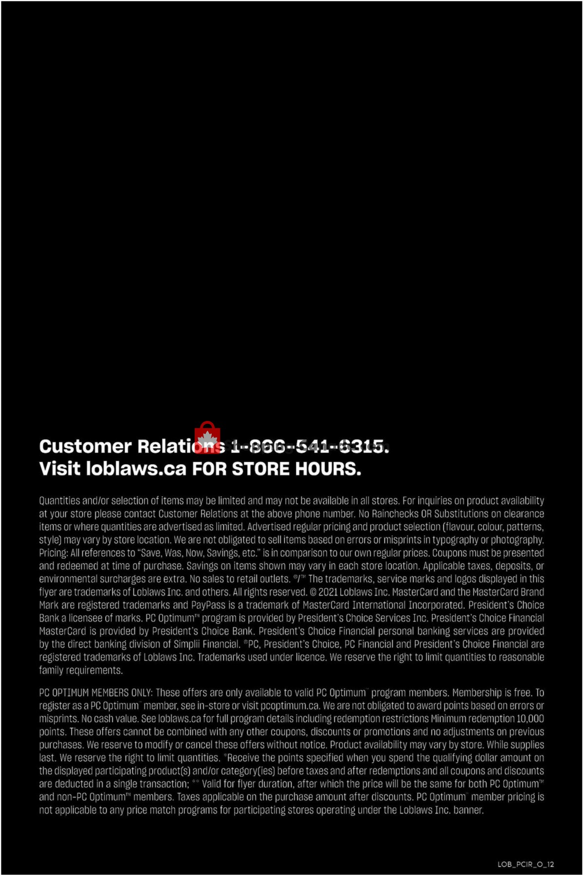 Loblaws flyer from Thursday May 20, 2021 to Wednesday July 14, 2021 - page 12