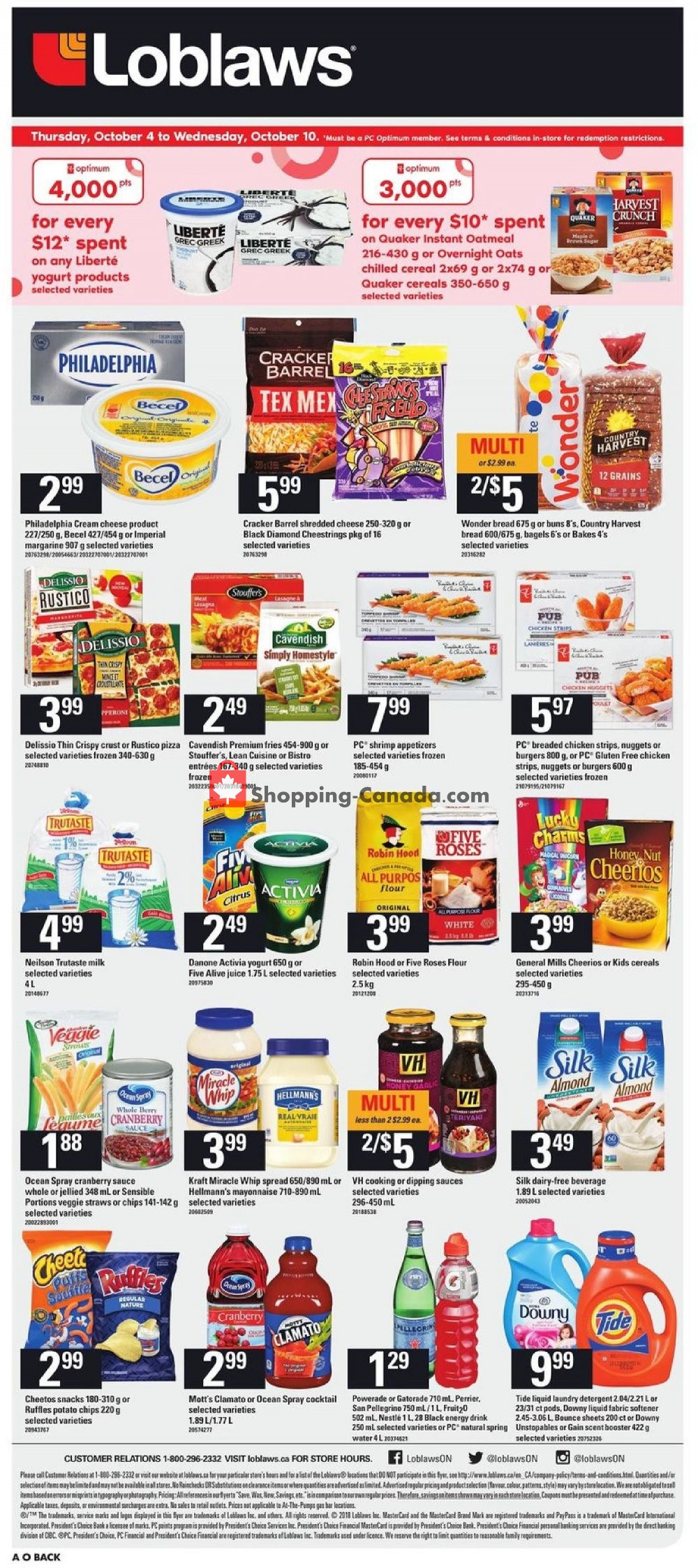 Loblaws flyer from Thursday October 4, 2018 to Wednesday October 10, 2018 - page 18