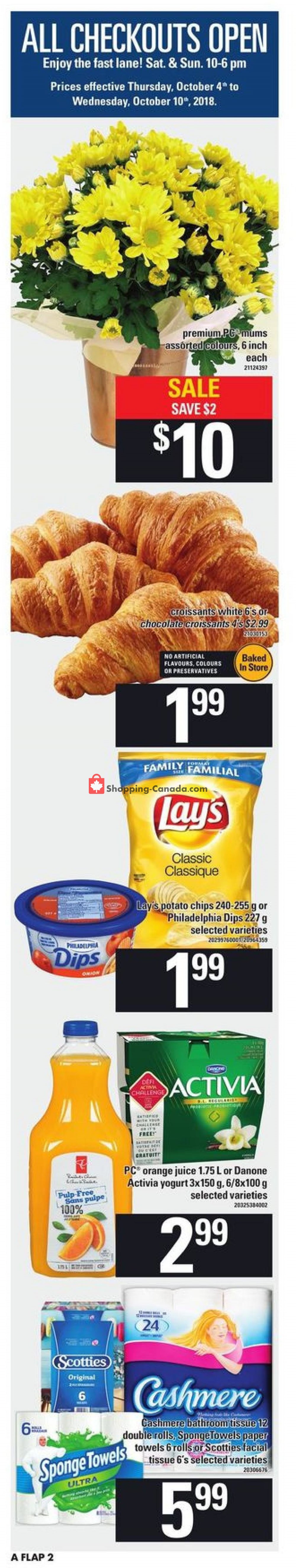 Loblaws flyer from Thursday October 4, 2018 to Wednesday October 10, 2018 - page 2