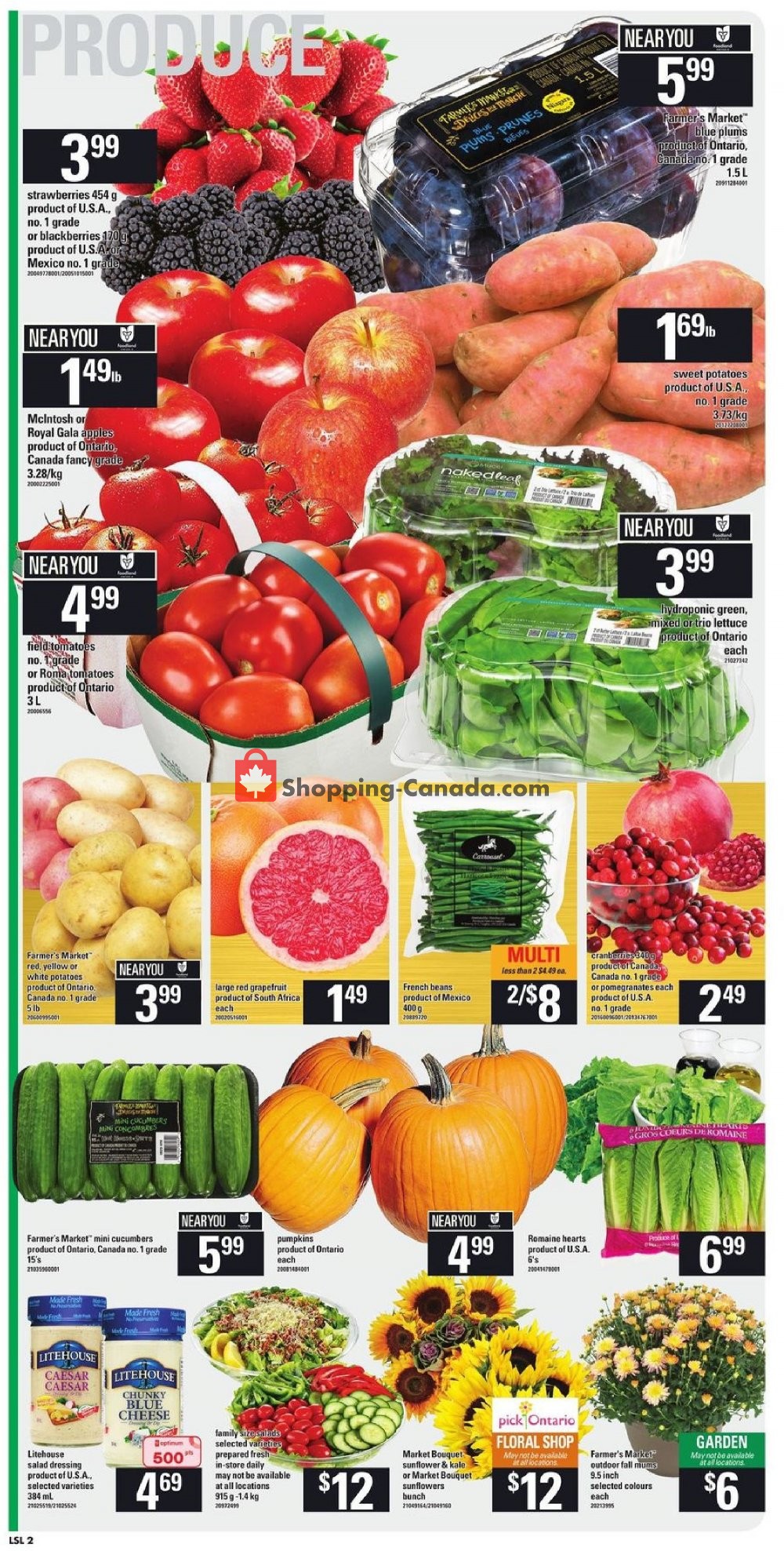Loblaws flyer from Thursday September 20, 2018 to Wednesday September 26, 2018 - page 2