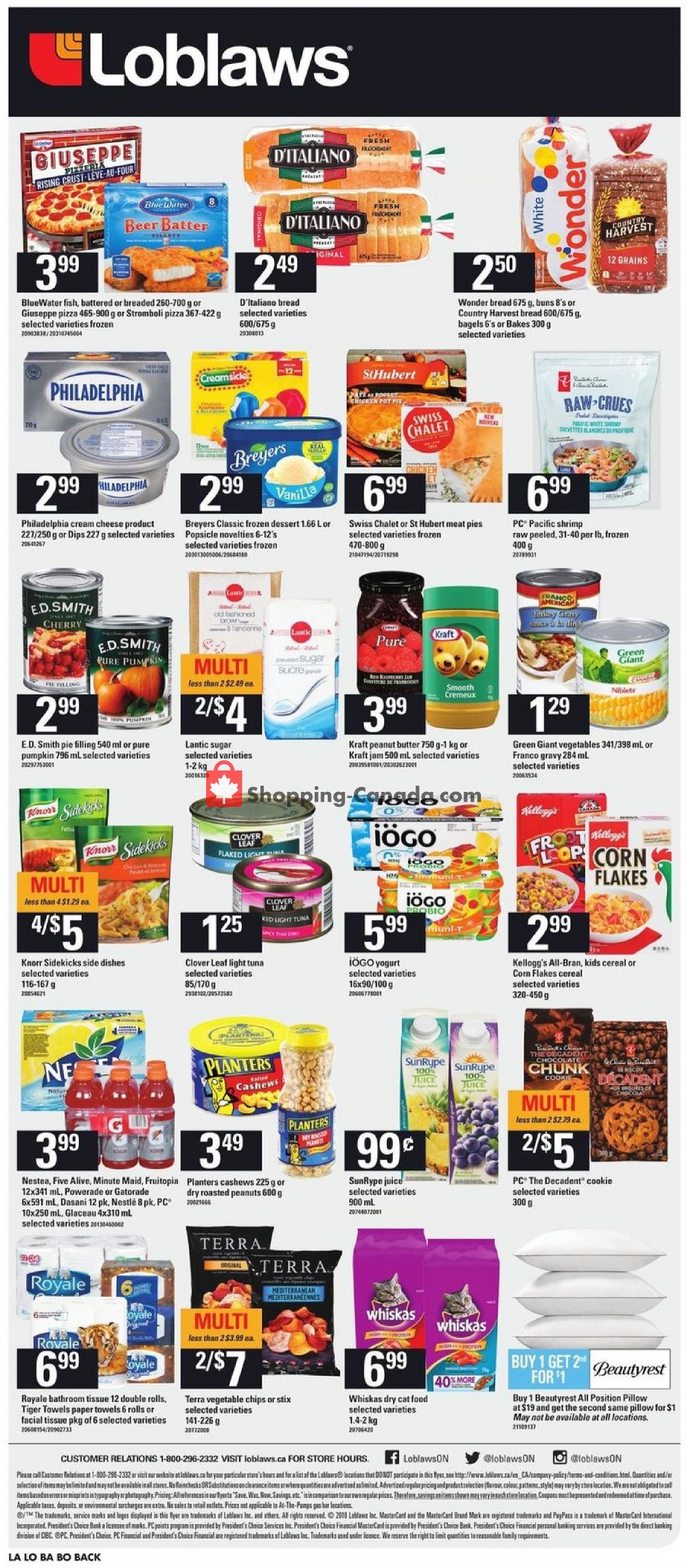 Loblaws flyer from Thursday September 27, 2018 to Wednesday October 3, 2018 - page 26