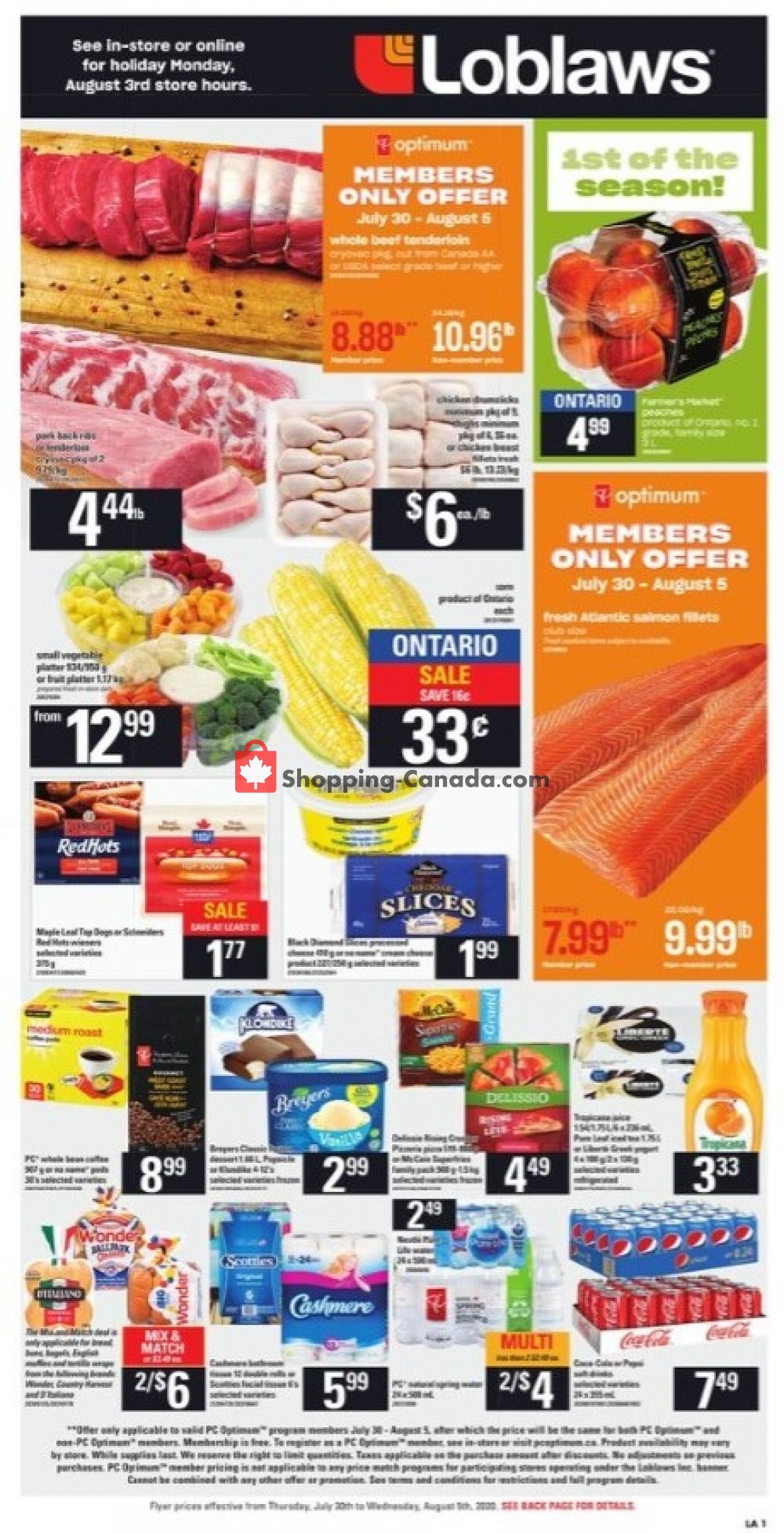 Loblaws flyer from Thursday July 30, 2020 to Wednesday August 5, 2020 - page 2