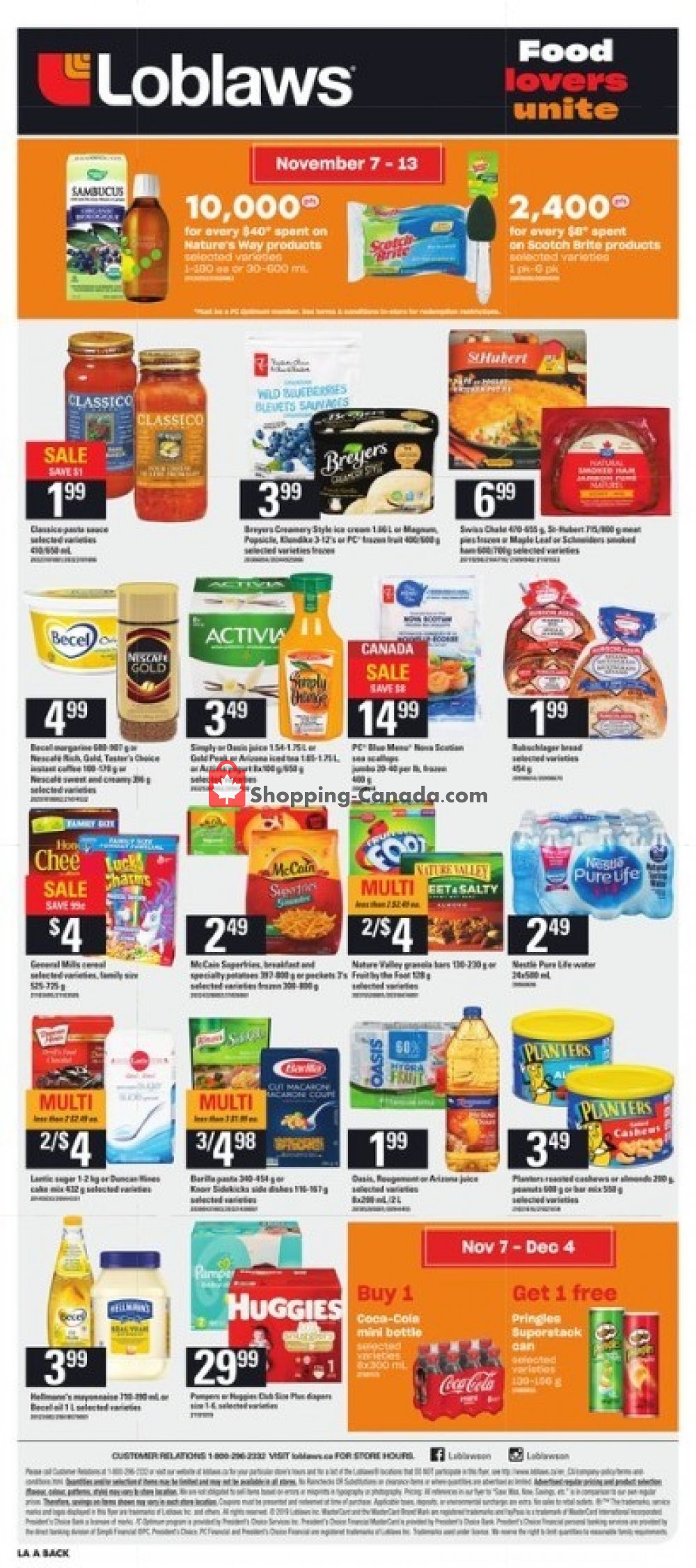 Loblaws flyer from Thursday November 7, 2019 to Wednesday November 13, 2019 - page 16