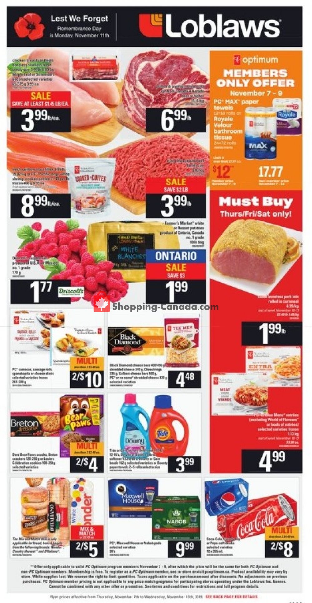 Loblaws flyer from Thursday November 7, 2019 to Wednesday November 13, 2019 - page 2