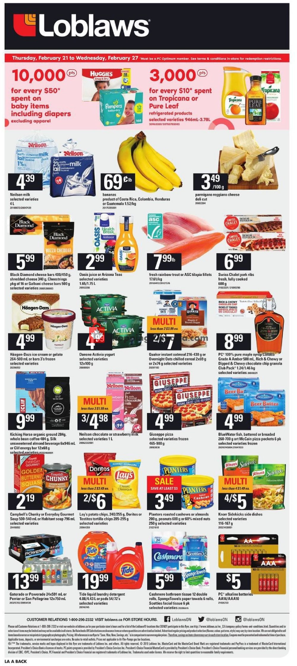 Loblaws flyer from Thursday February 21, 2019 to Wednesday February 27, 2019 - page 18