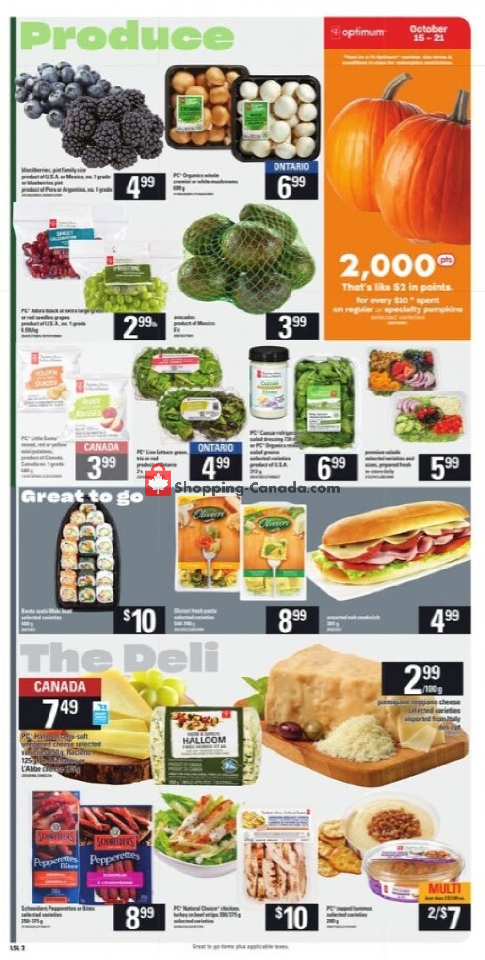 Loblaws flyer from Thursday October 15, 2020 to Wednesday October 21, 2020 - page 3