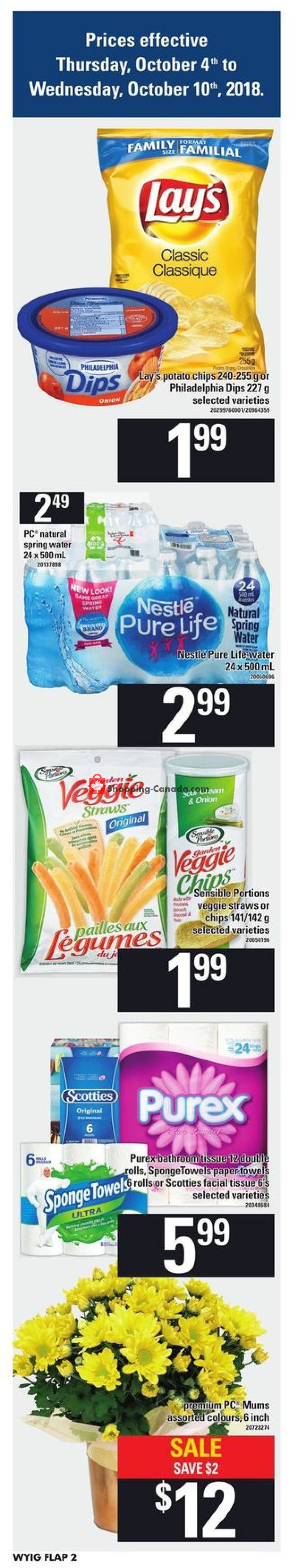 Loblaws flyer from Thursday October 4, 2018 to Wednesday October 10, 2018 - page 2