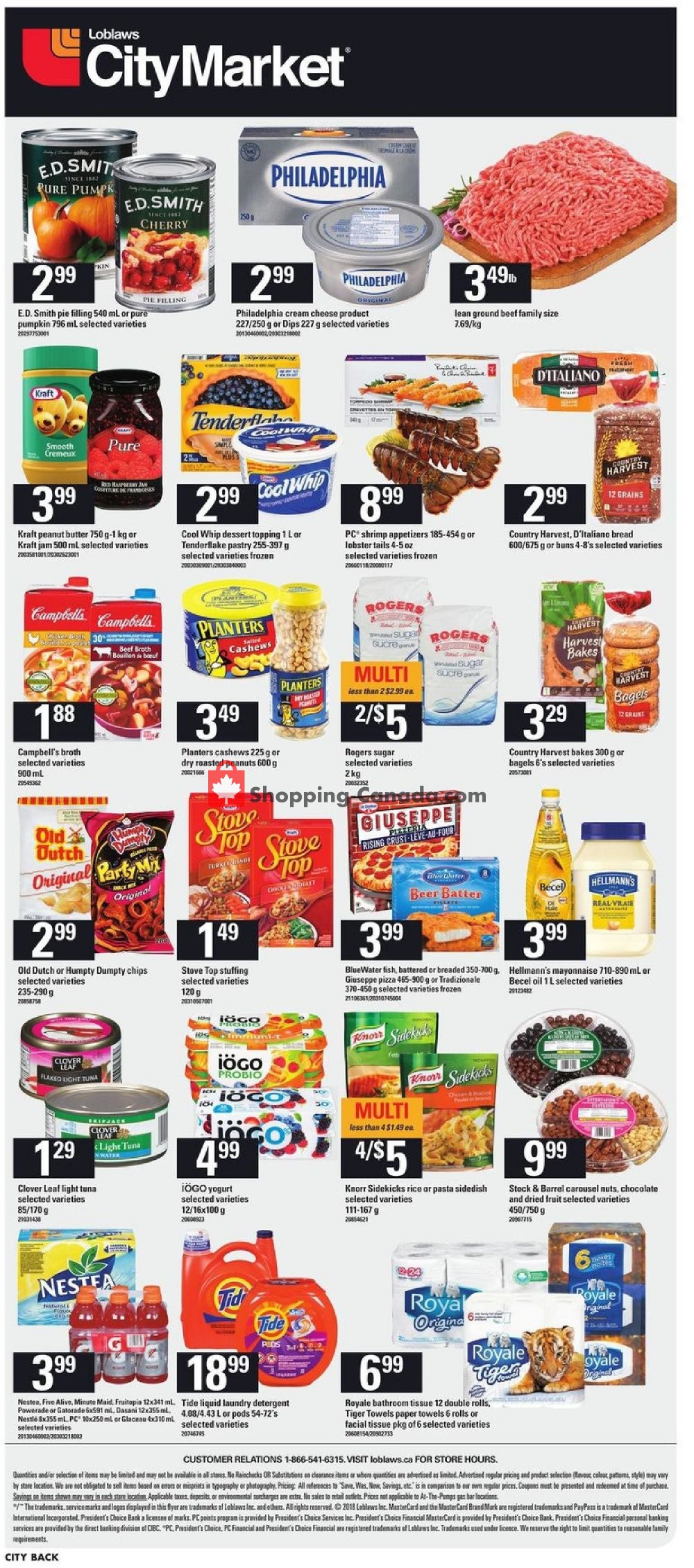Loblaws flyer from Thursday September 27, 2018 to Wednesday October 3, 2018 - page 21