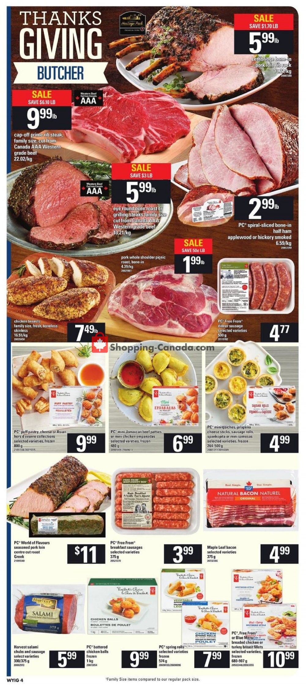 Loblaws flyer from Thursday September 27, 2018 to Wednesday October 3, 2018 - page 4