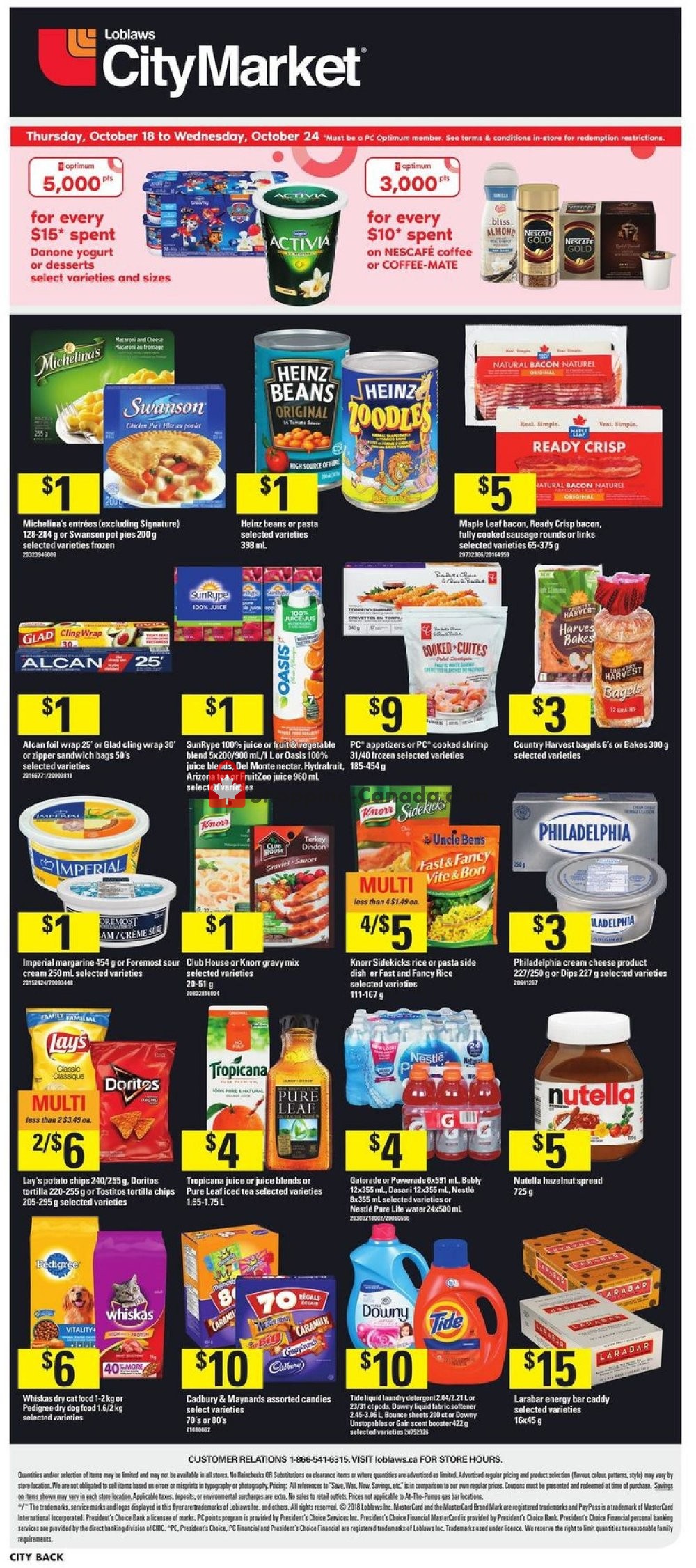 Loblaws flyer from Thursday October 18, 2018 to Wednesday October 24, 2018 - page 17