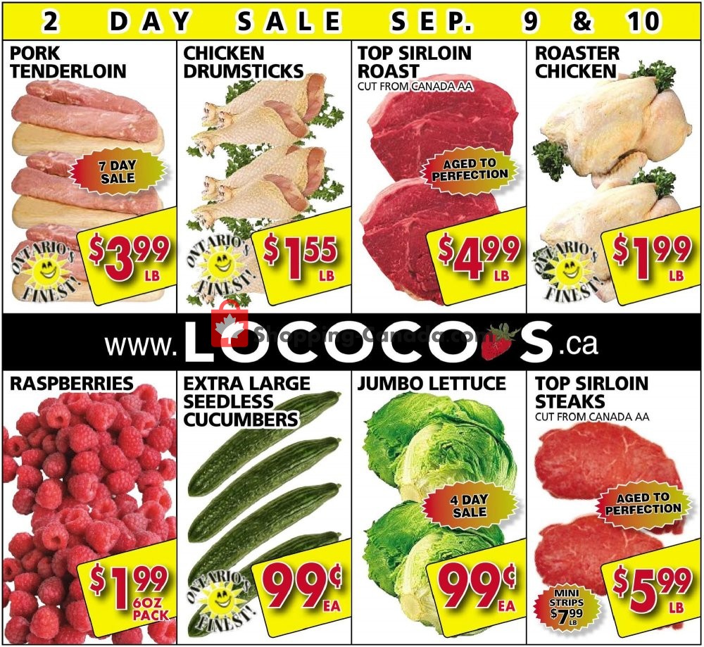 Lococo's flyer from Monday September 9, 2019 to Tuesday September 10, 2019 - page 1