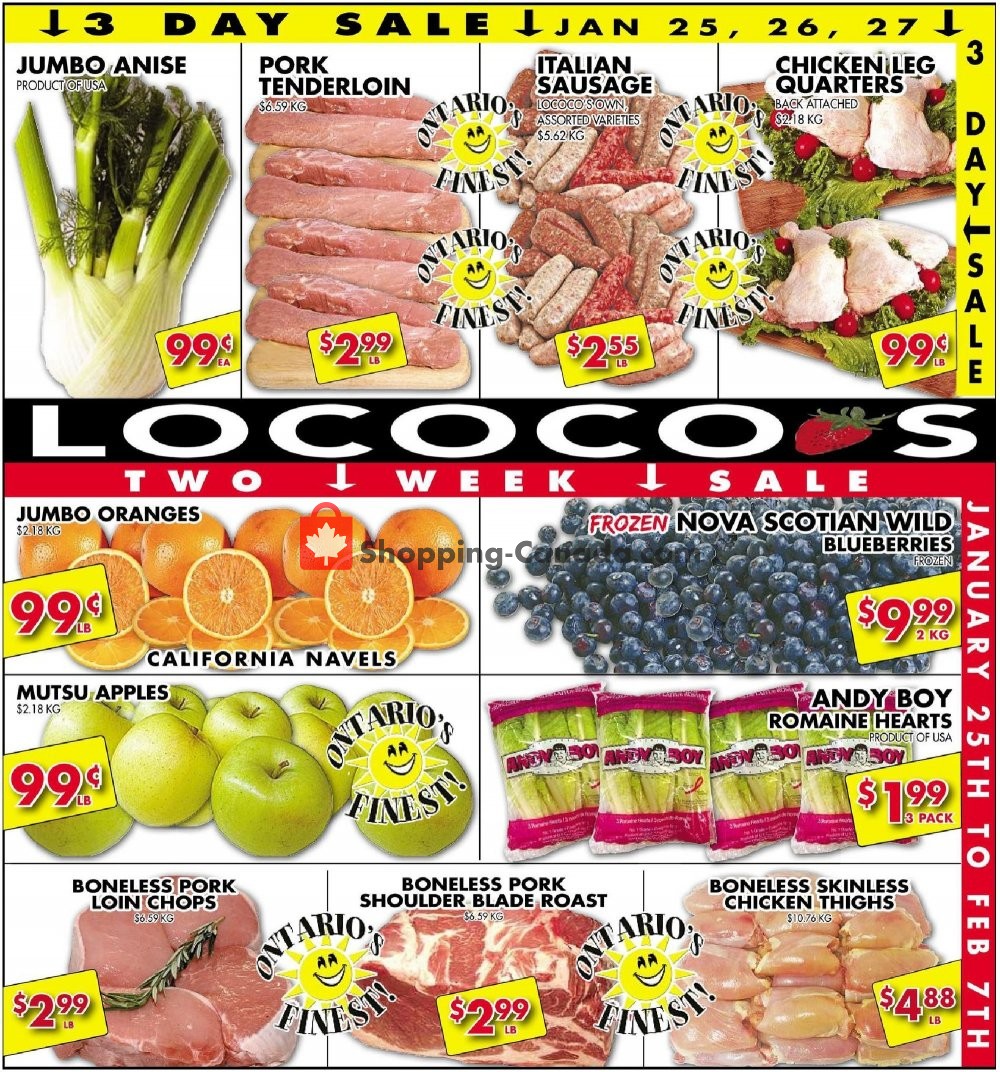 Lococo's flyer from Friday January 25, 2019 to Thursday February 7, 2019 - page 1
