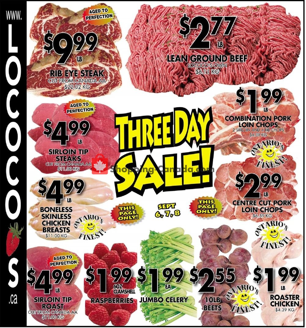Lococo's flyer from Friday September 6, 2019 to Thursday September 19, 2019 - page 1