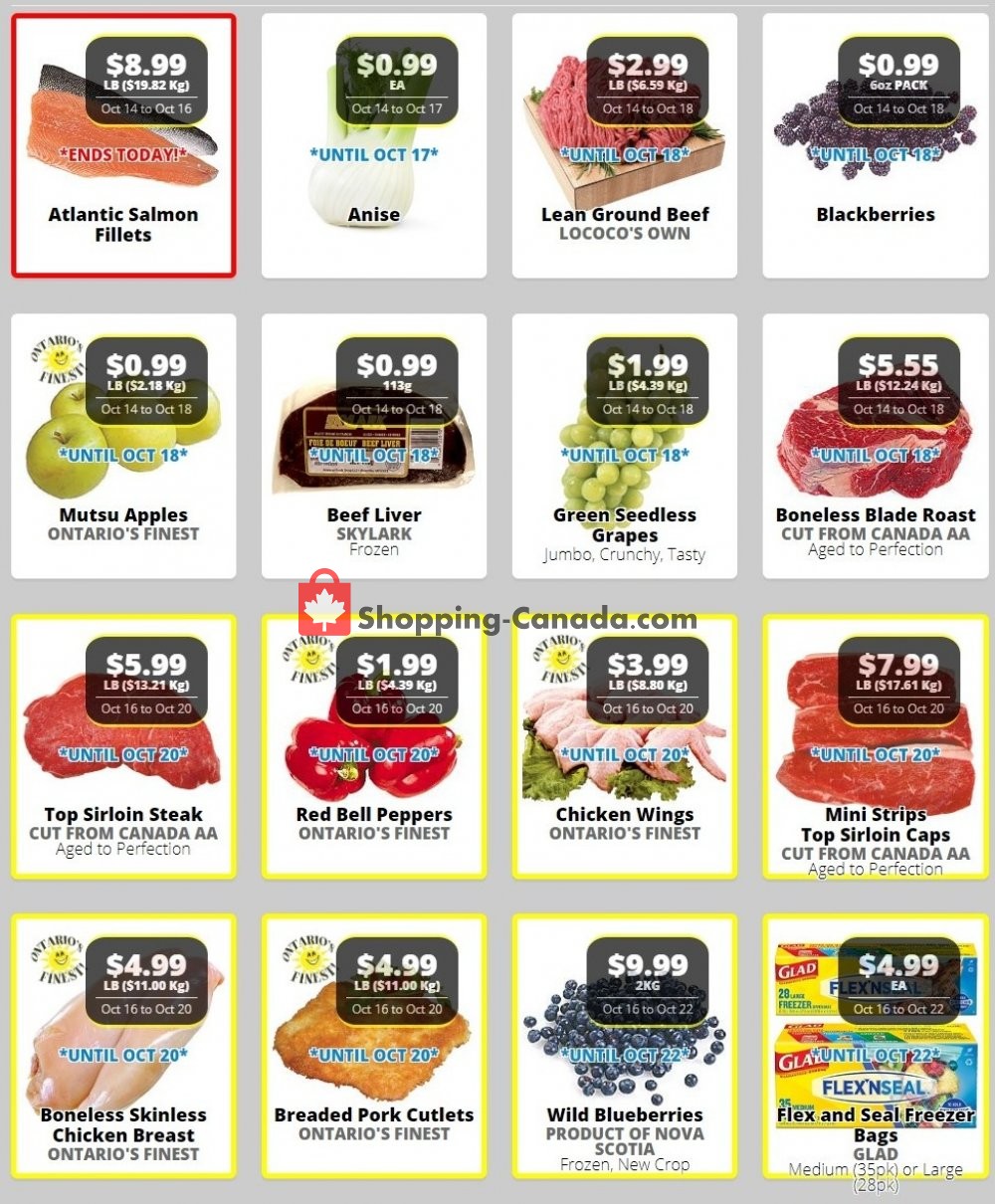 Lococo's flyer from Saturday October 17, 2020 to Thursday October 22, 2020 - page 1