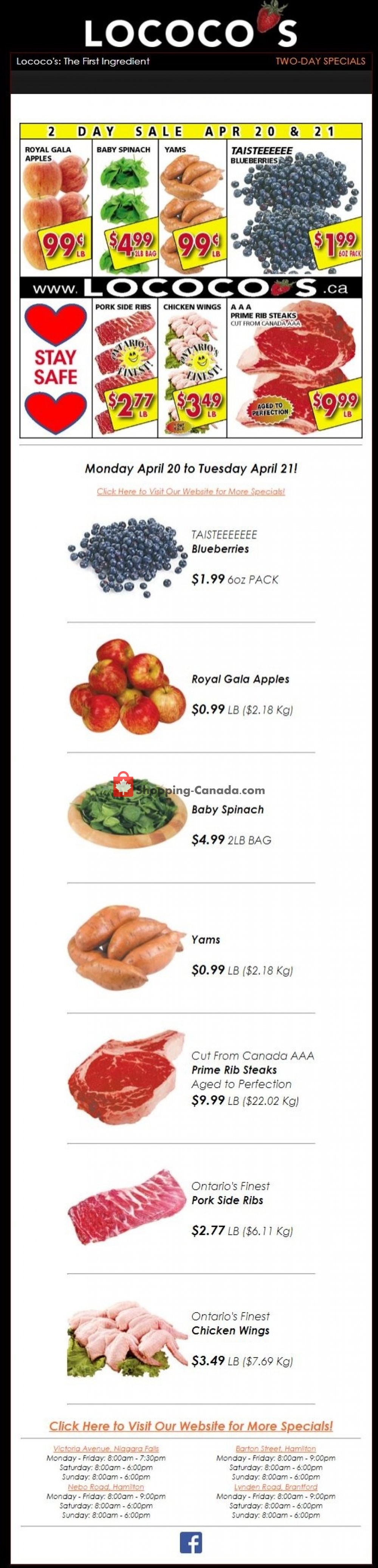 Lococo's flyer from Monday April 20, 2020 to Tuesday April 21, 2020 - page 1