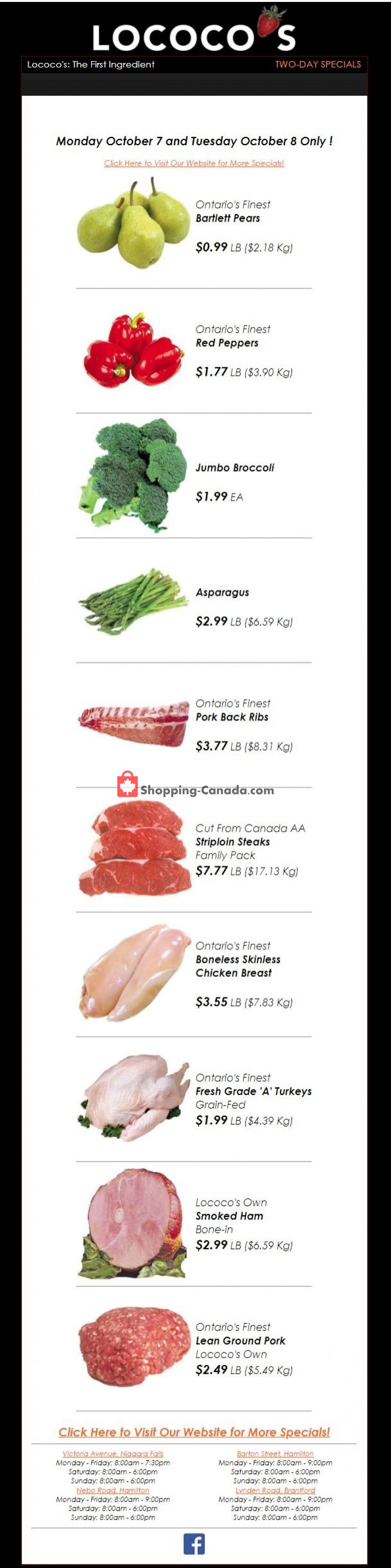 Lococo's flyer from Monday October 7, 2019 to Tuesday October 8, 2019 - page 1