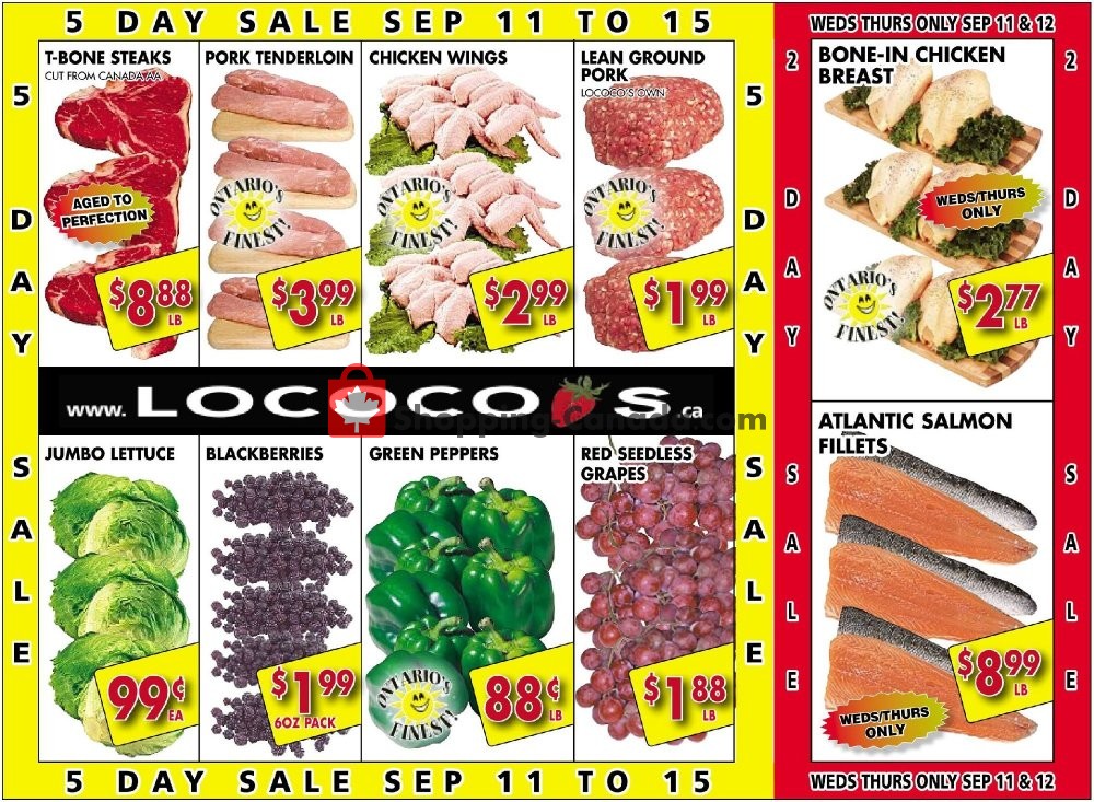 Lococo's flyer from Wednesday September 11, 2019 to Sunday September 15, 2019 - page 1