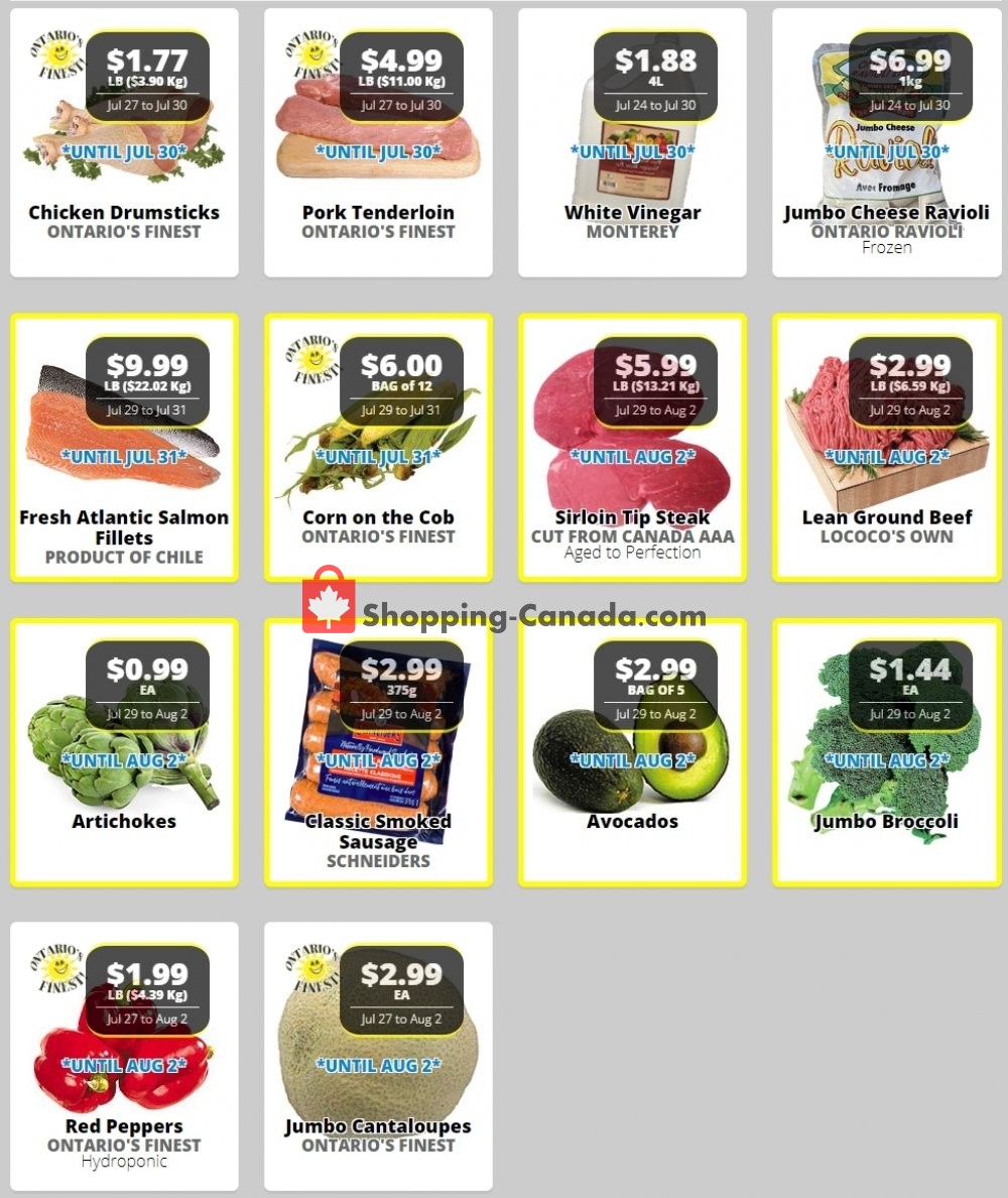 Lococo's flyer from Wednesday July 29, 2020 to Tuesday August 4, 2020 - page 1
