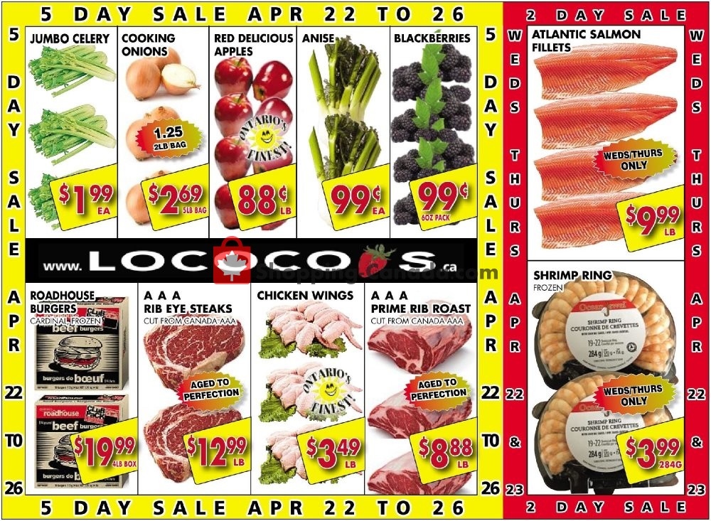 Lococo's flyer from Wednesday April 22, 2020 to Sunday April 26, 2020 - page 1