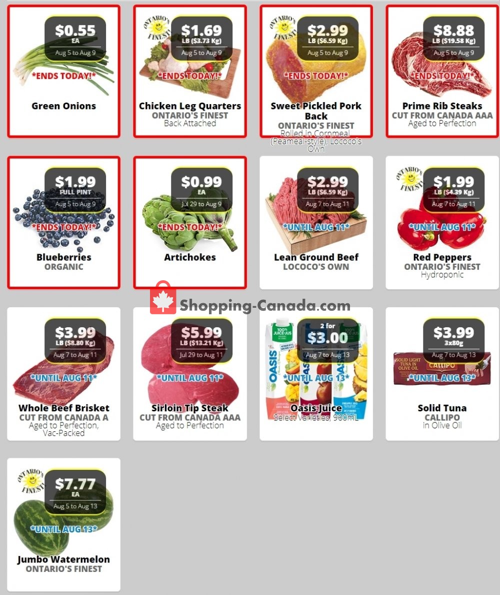 Lococo's flyer from Sunday August 9, 2020 to Saturday August 15, 2020 - page 1