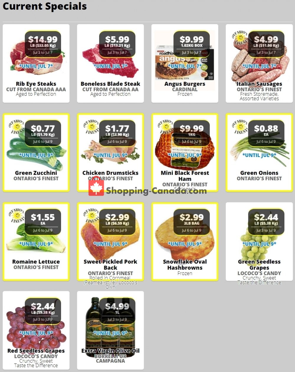 Lococo's flyer from Monday July 6, 2020 to Sunday July 12, 2020 - page 1