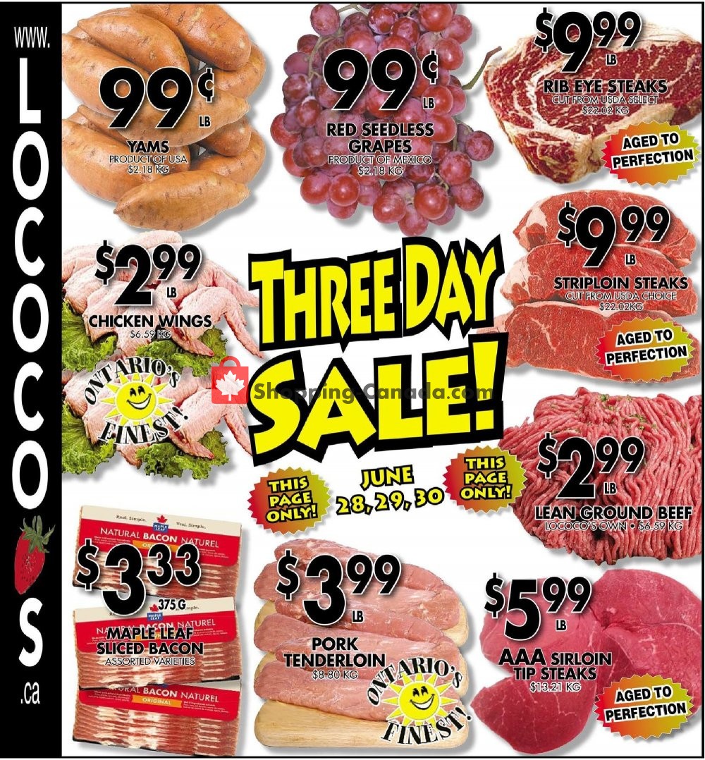 Lococo's flyer from Friday June 28, 2019 to Thursday July 11, 2019 - page 1