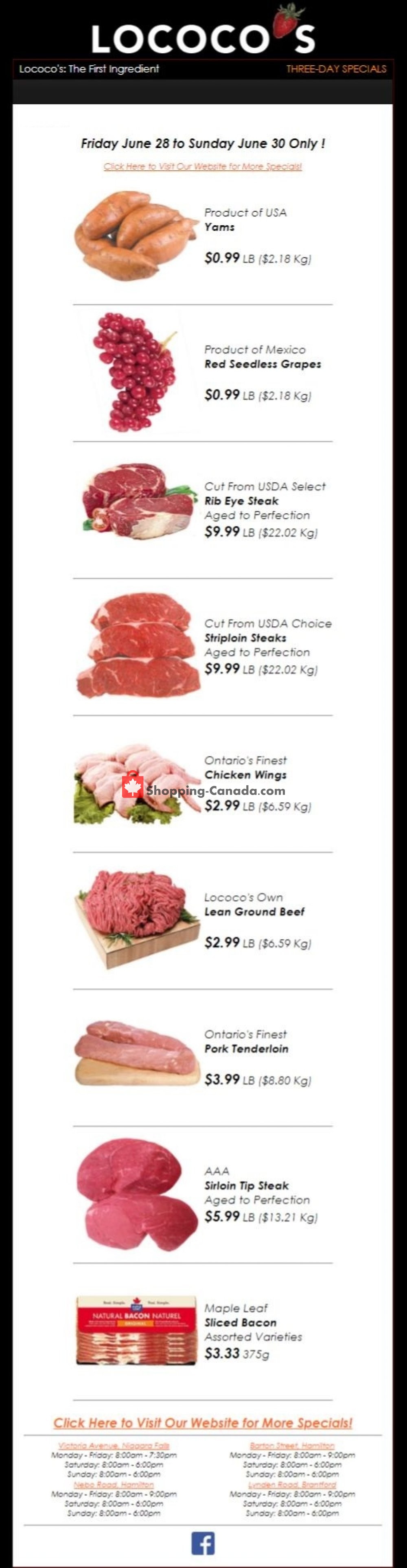 Lococo's flyer from Friday June 28, 2019 to Sunday June 30, 2019 - page 1