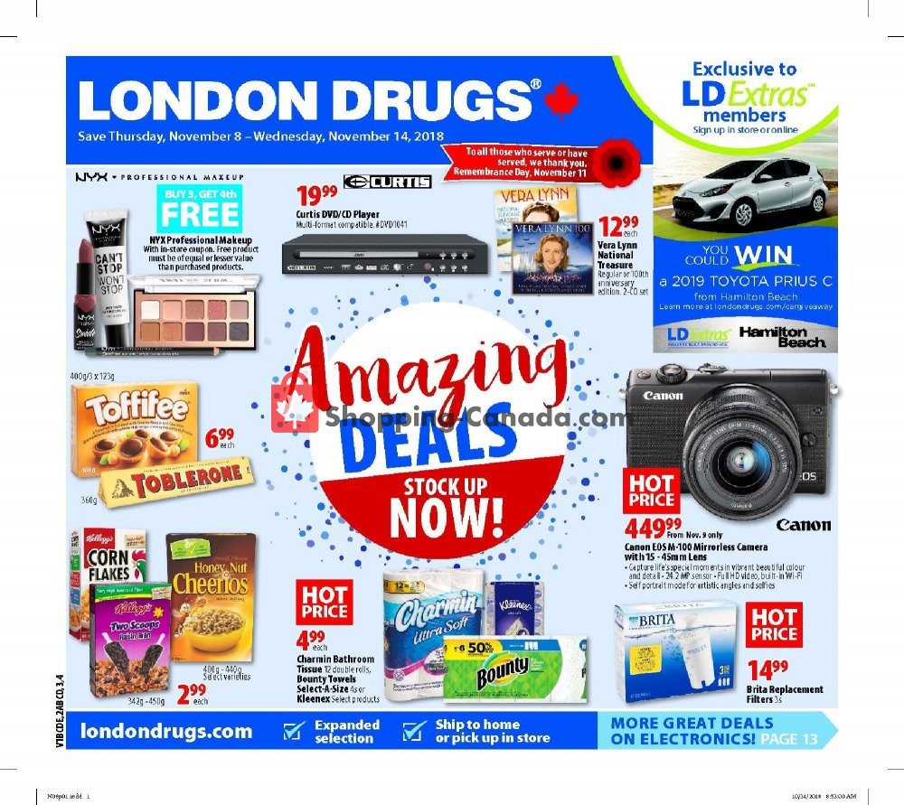 London Drugs Canada, flyer (Amazing Deals) November 8 November 14