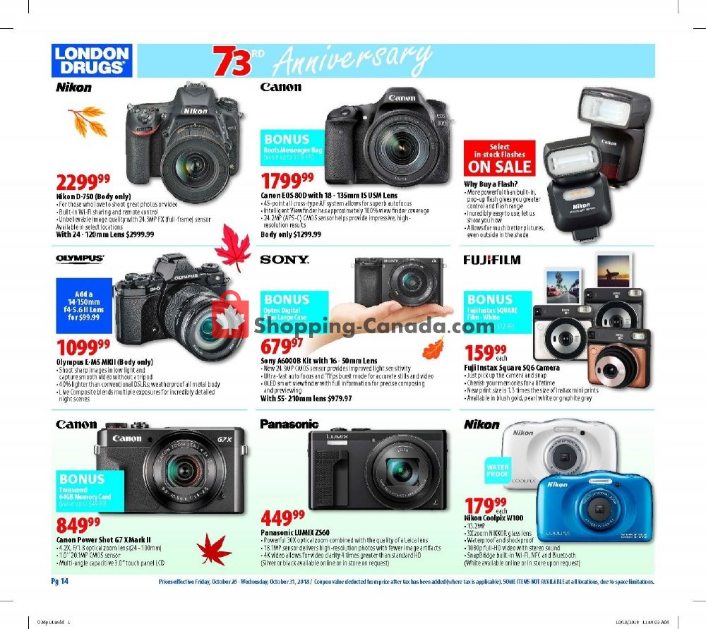 London Drugs flyer from Friday October 26, 2018 to Wednesday October 31, 2018 - page 15