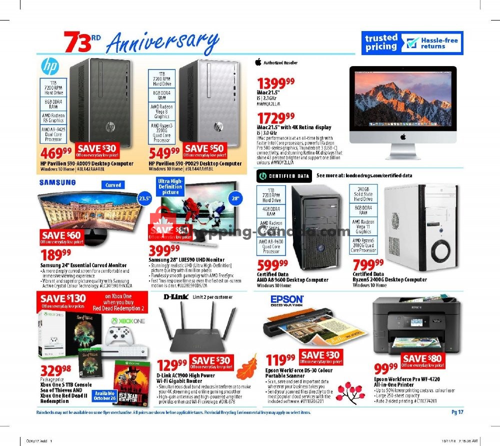 London Drugs flyer from Friday October 26, 2018 to Wednesday October 31, 2018 - page 18