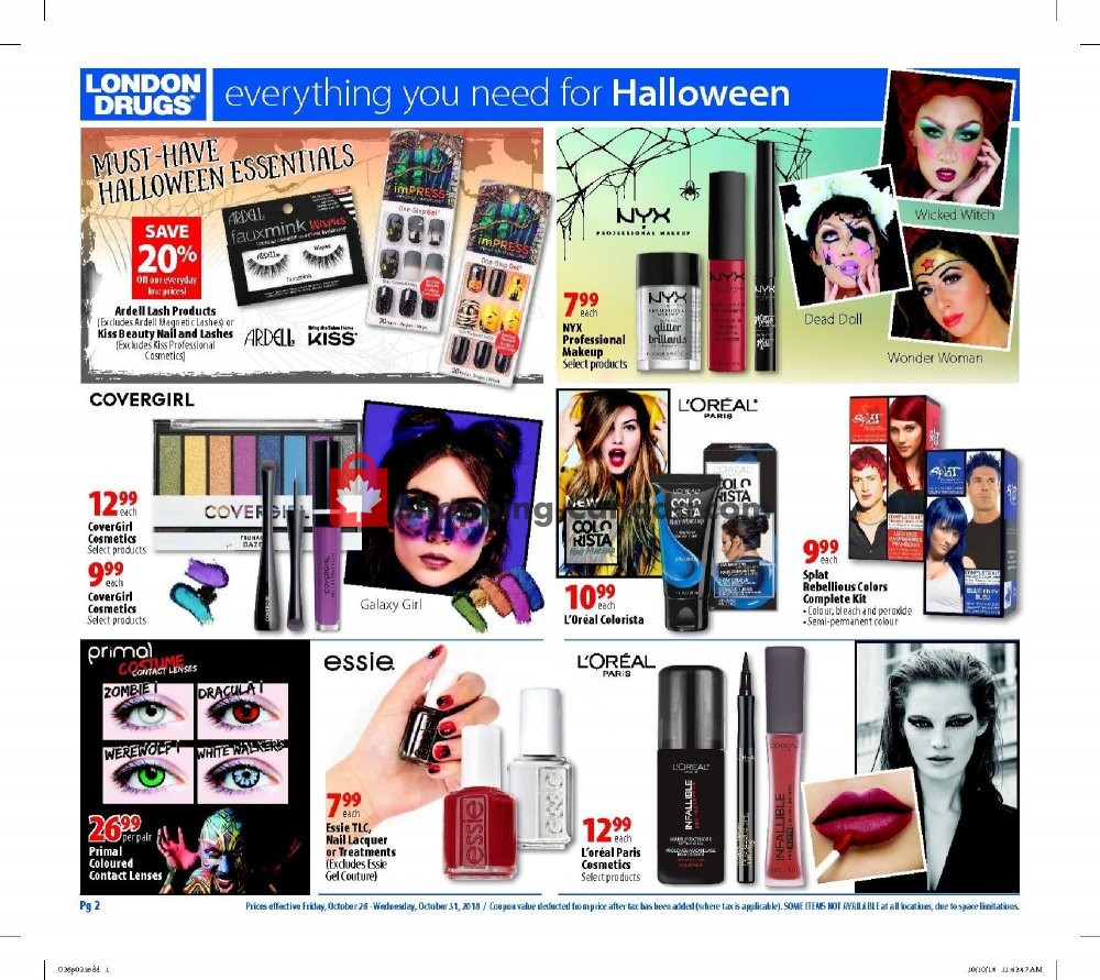 London Drugs flyer from Friday October 26, 2018 to Wednesday October 31, 2018 - page 2