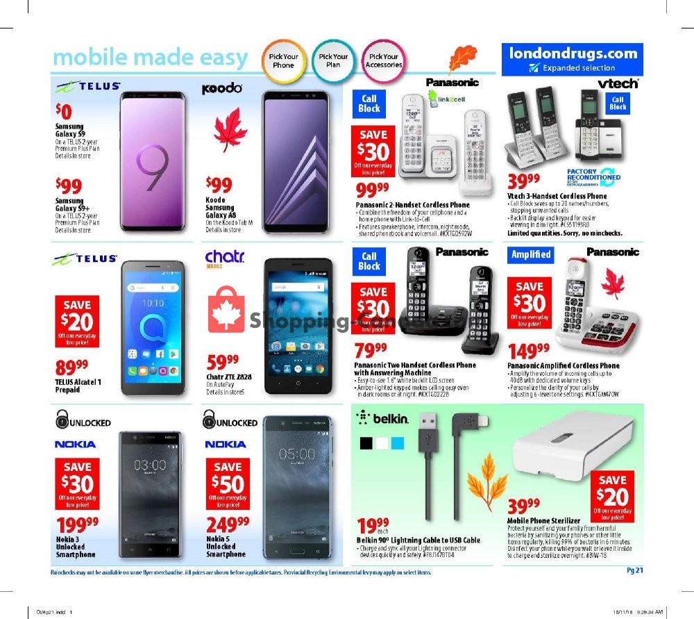 London Drugs flyer from Friday October 26, 2018 to Wednesday October 31, 2018 - page 22