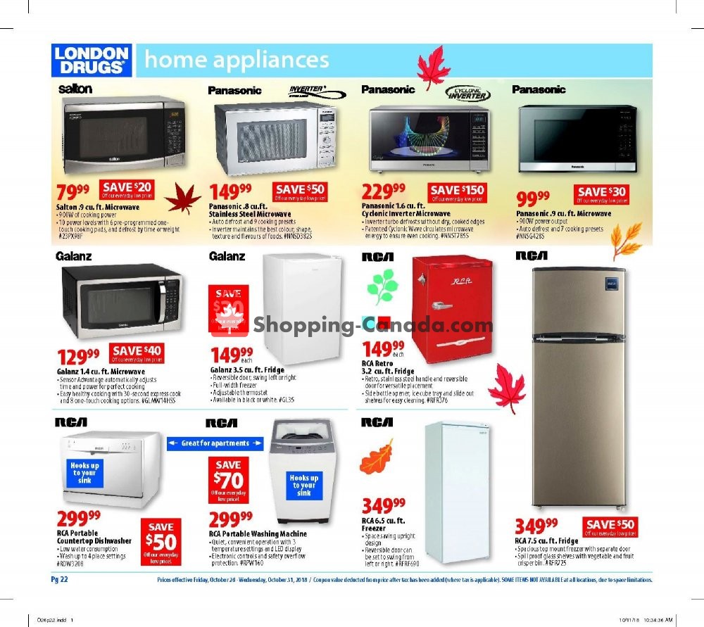 London Drugs flyer from Friday October 26, 2018 to Wednesday October 31, 2018 - page 23
