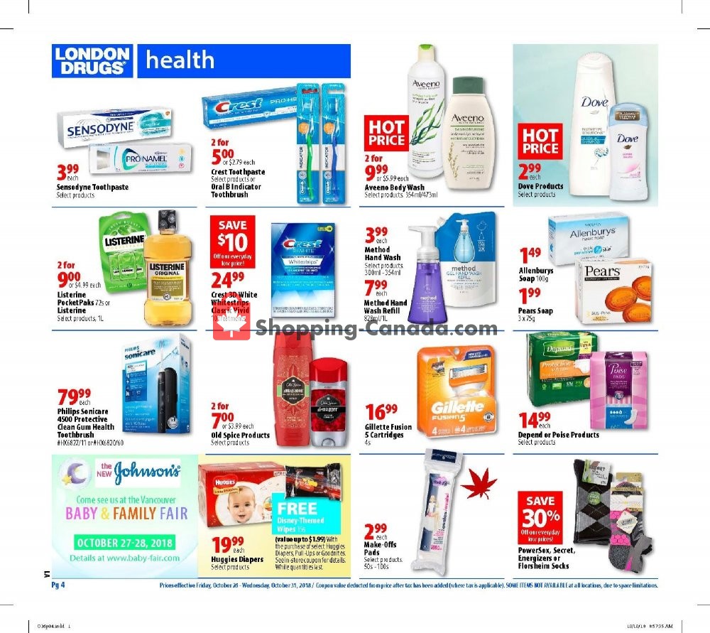 London Drugs flyer from Friday October 26, 2018 to Wednesday October 31, 2018 - page 5